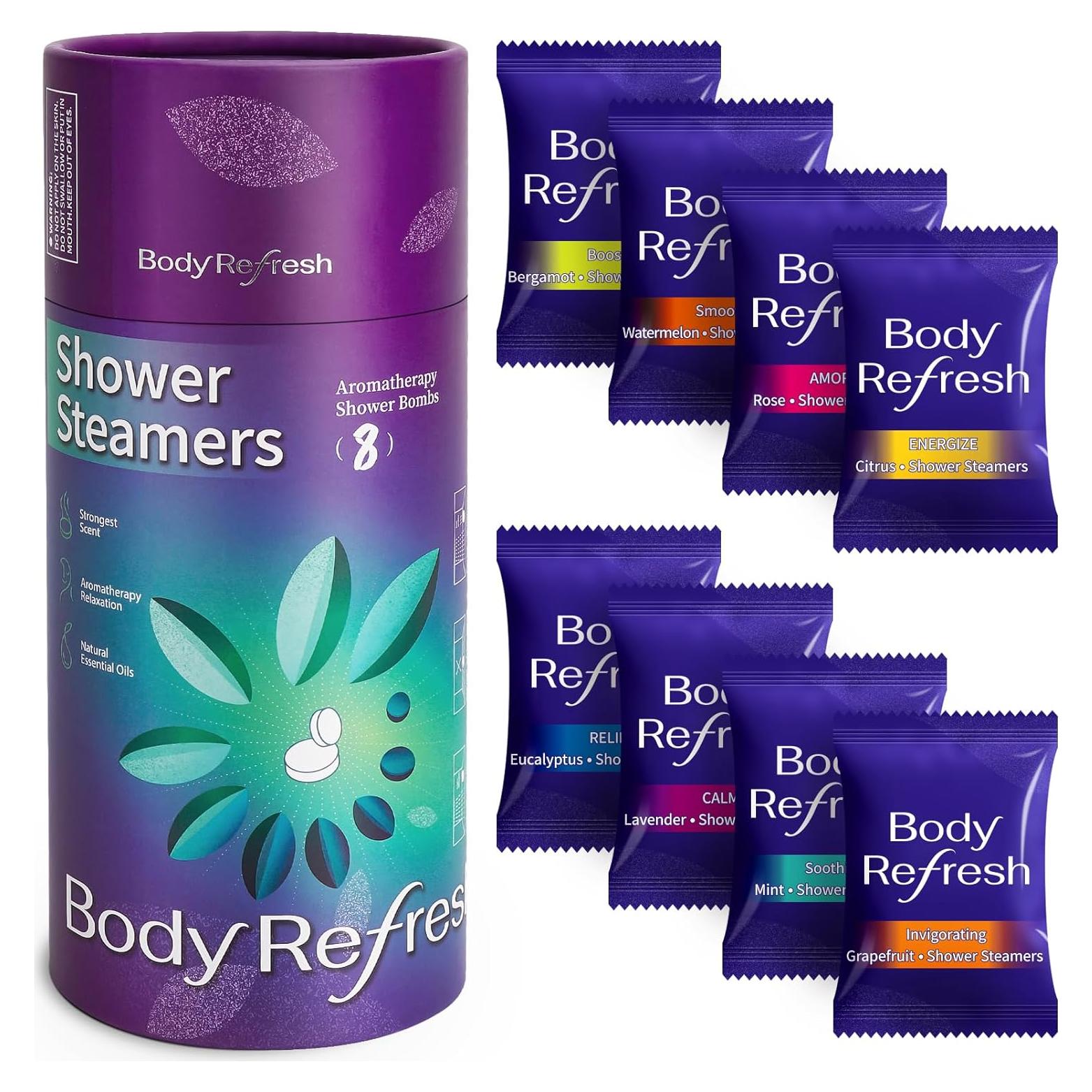 Bombas de Ducha Aromaterapia BodyRefresh - Paquete de 8