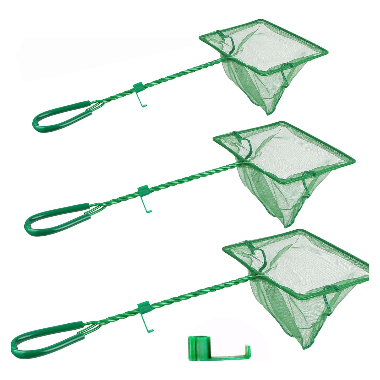 Red de Acuario DAGUANZHI 3 Piezas Nylon Verde 7.62-15.24cm