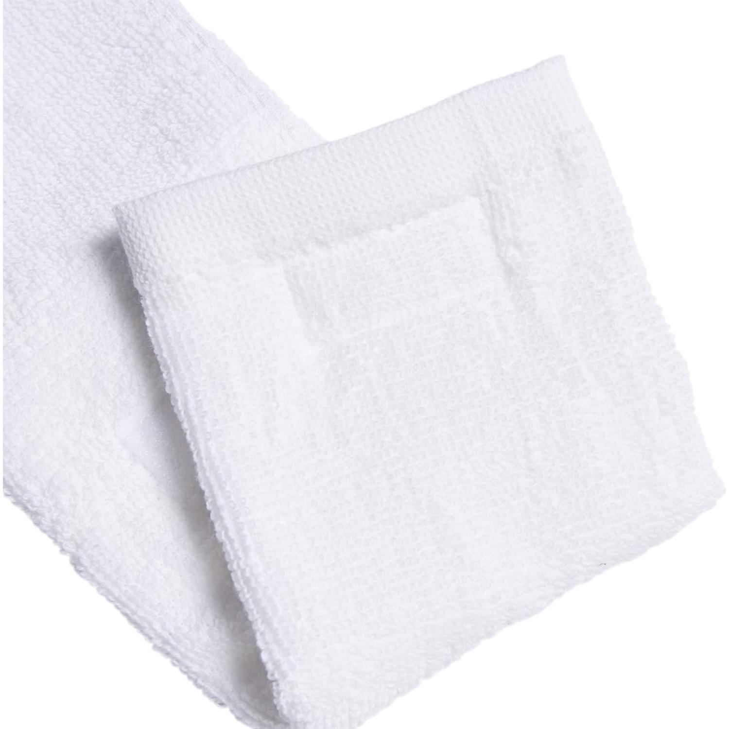 Toalla de equipo adidas blanca con cierre de gancho y bucle