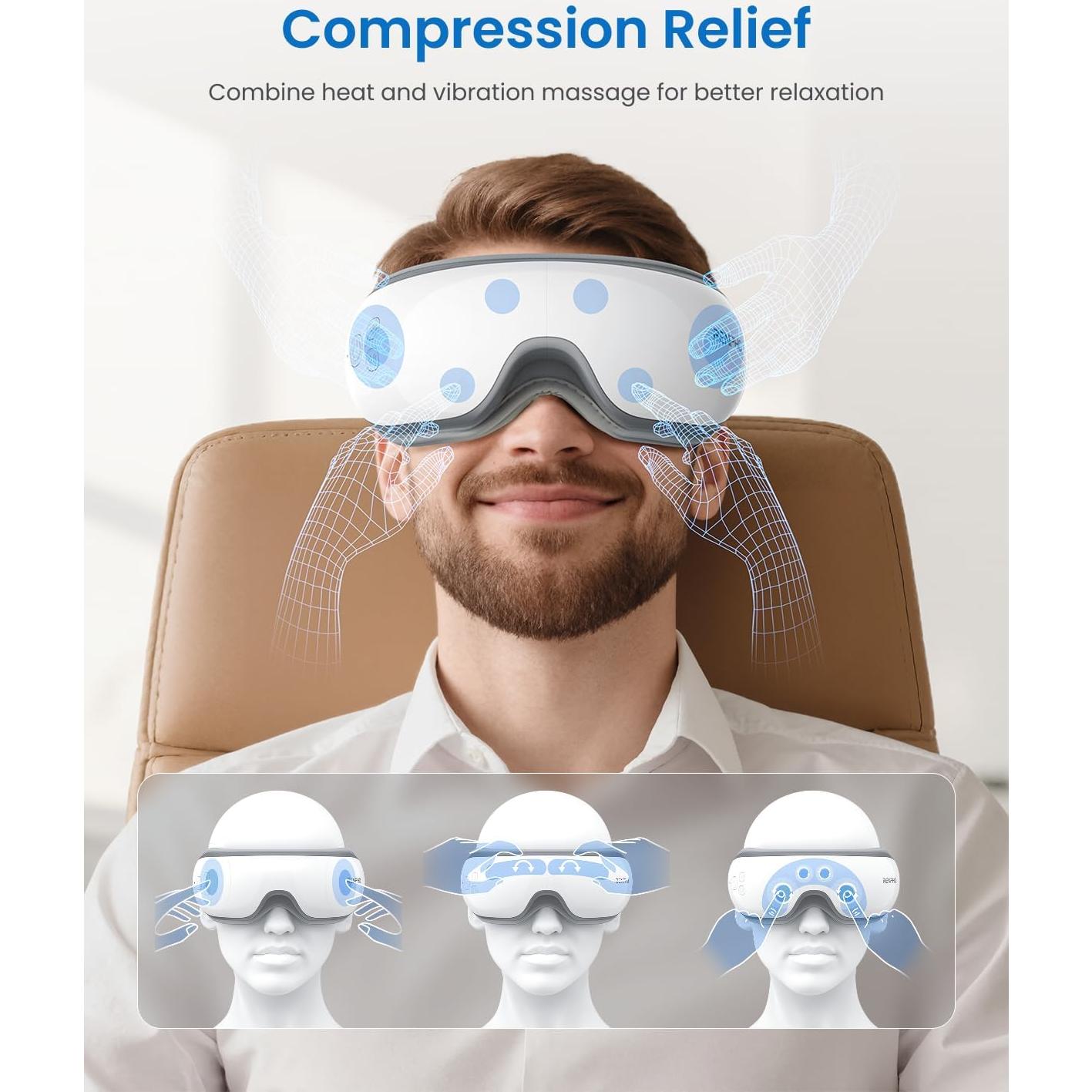 Masajeador de Ojos RENPHO RF-EM001 con Calor y Diseño Plegable