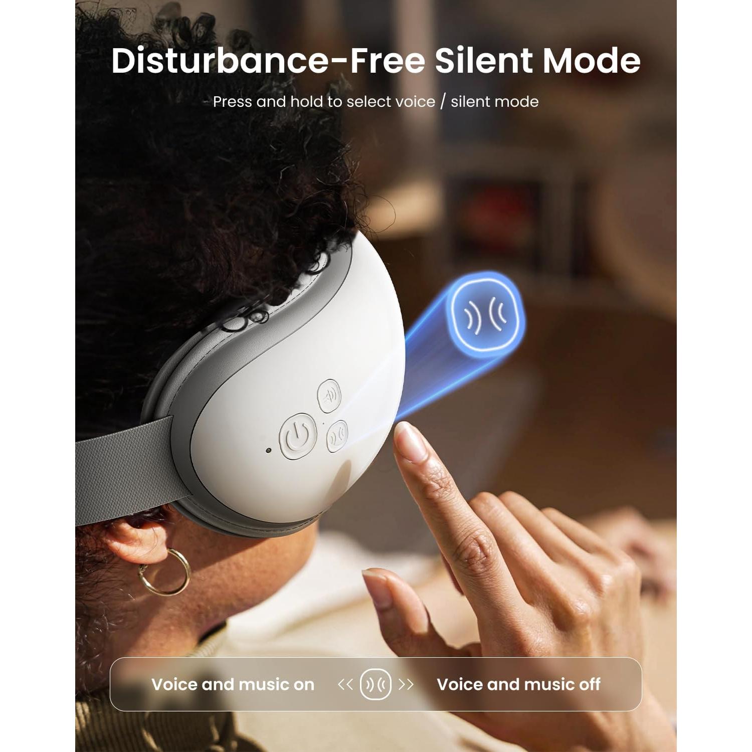 Masajeador de Ojos RENPHO RF-EM001 con Calor y Diseño Plegable