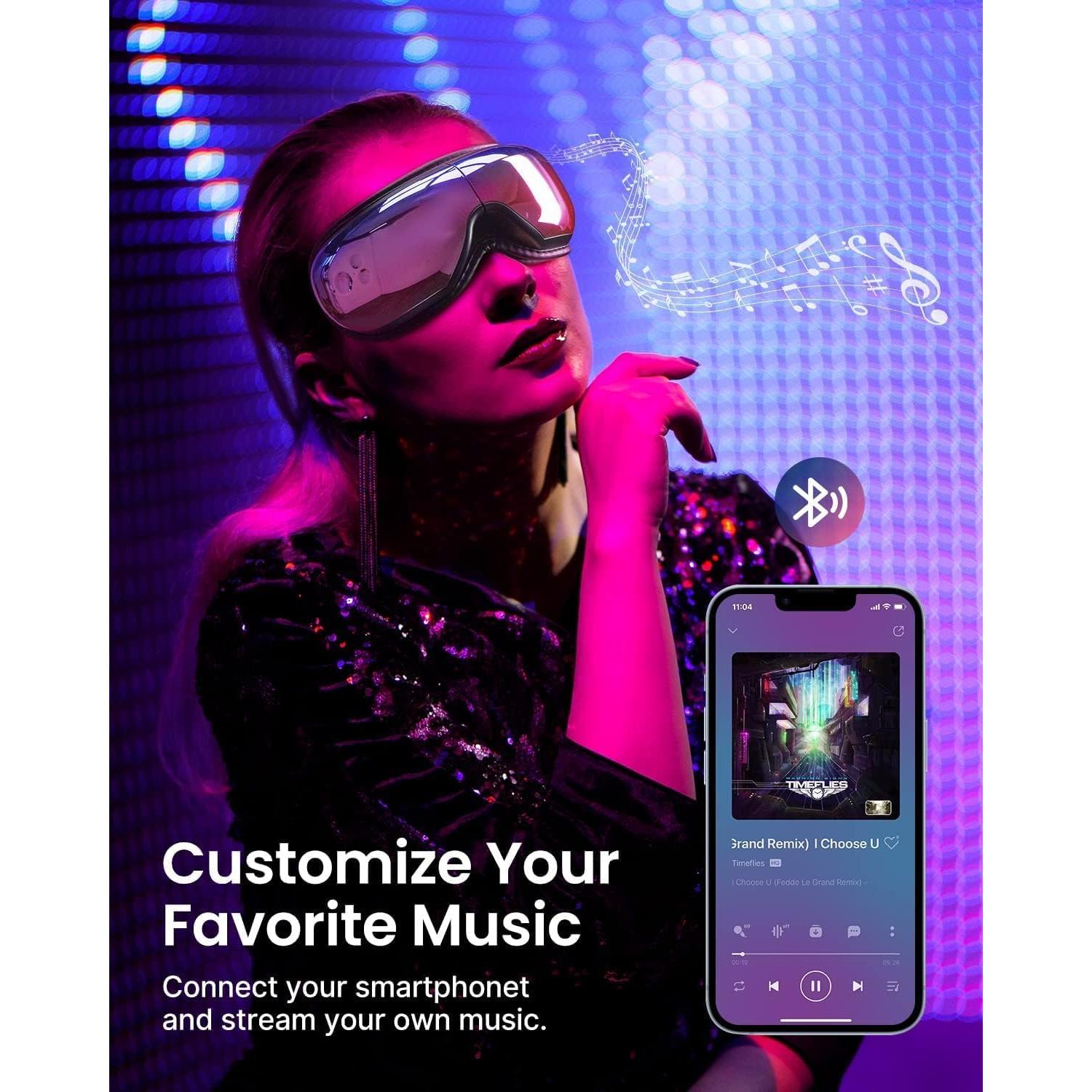 Masajeador de Ojos RENPHO EM001 con Calor y Bluetooth