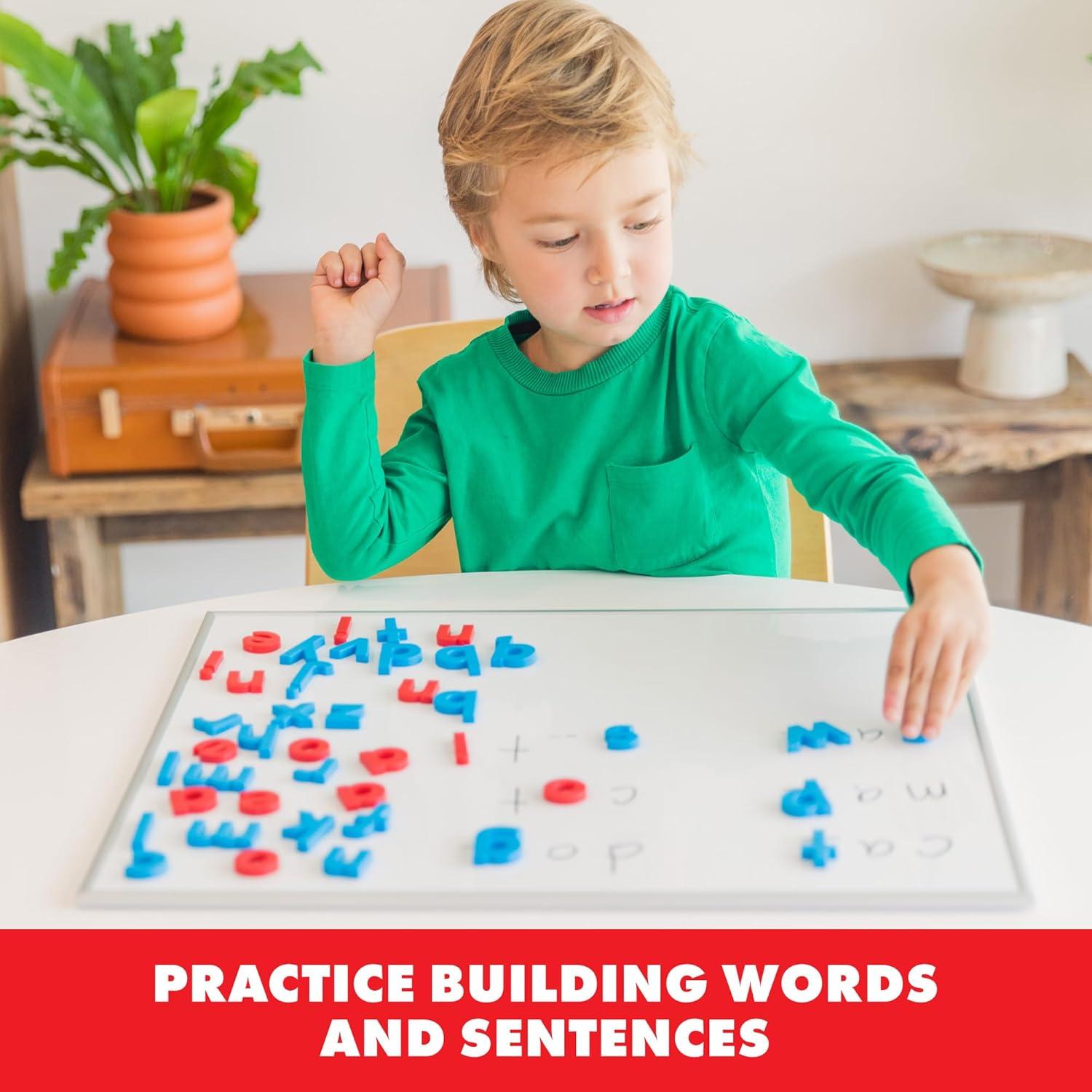 Juego de Imanes Alfabéticos en Minúsculas Educational Insights - 42 Letras Magnéticas Codificadas por Color