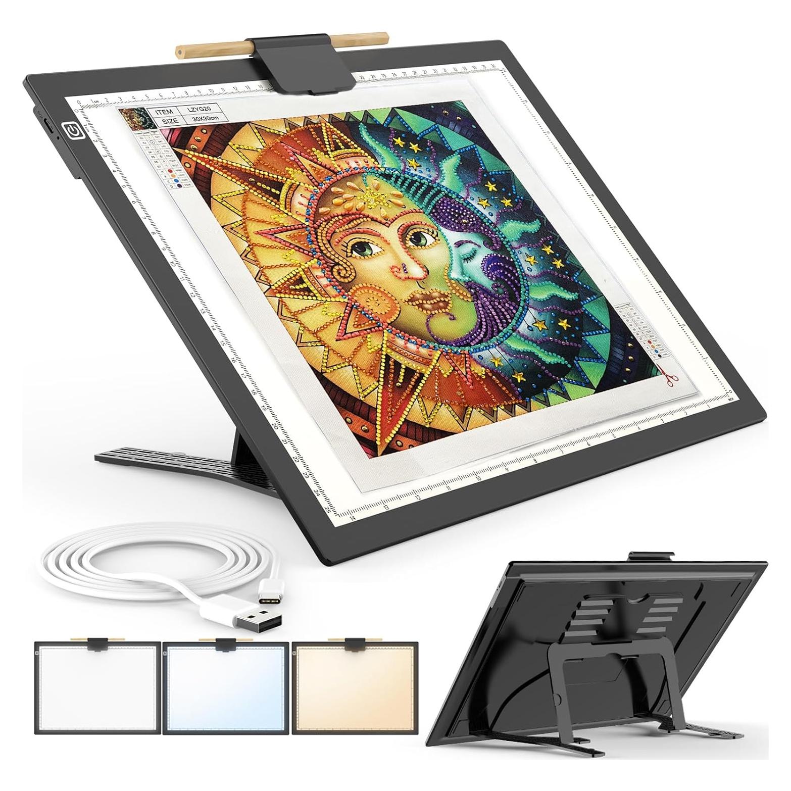 Tablero de Luz A3 KACOLA Recargable con 6 Niveles de Brillo