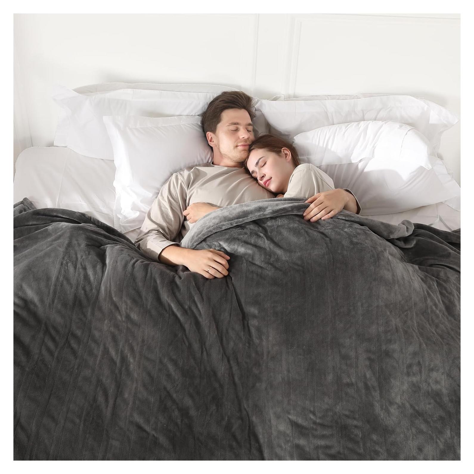 Manta Eléctrica COZYTY Queen 213x229 cm Gris Suave 5 Niveles