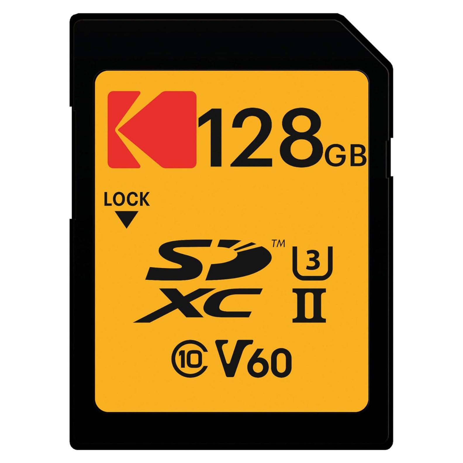 Tarjeta de Memoria SDXC Kodak 128GB UHS-II V60 300MB/s