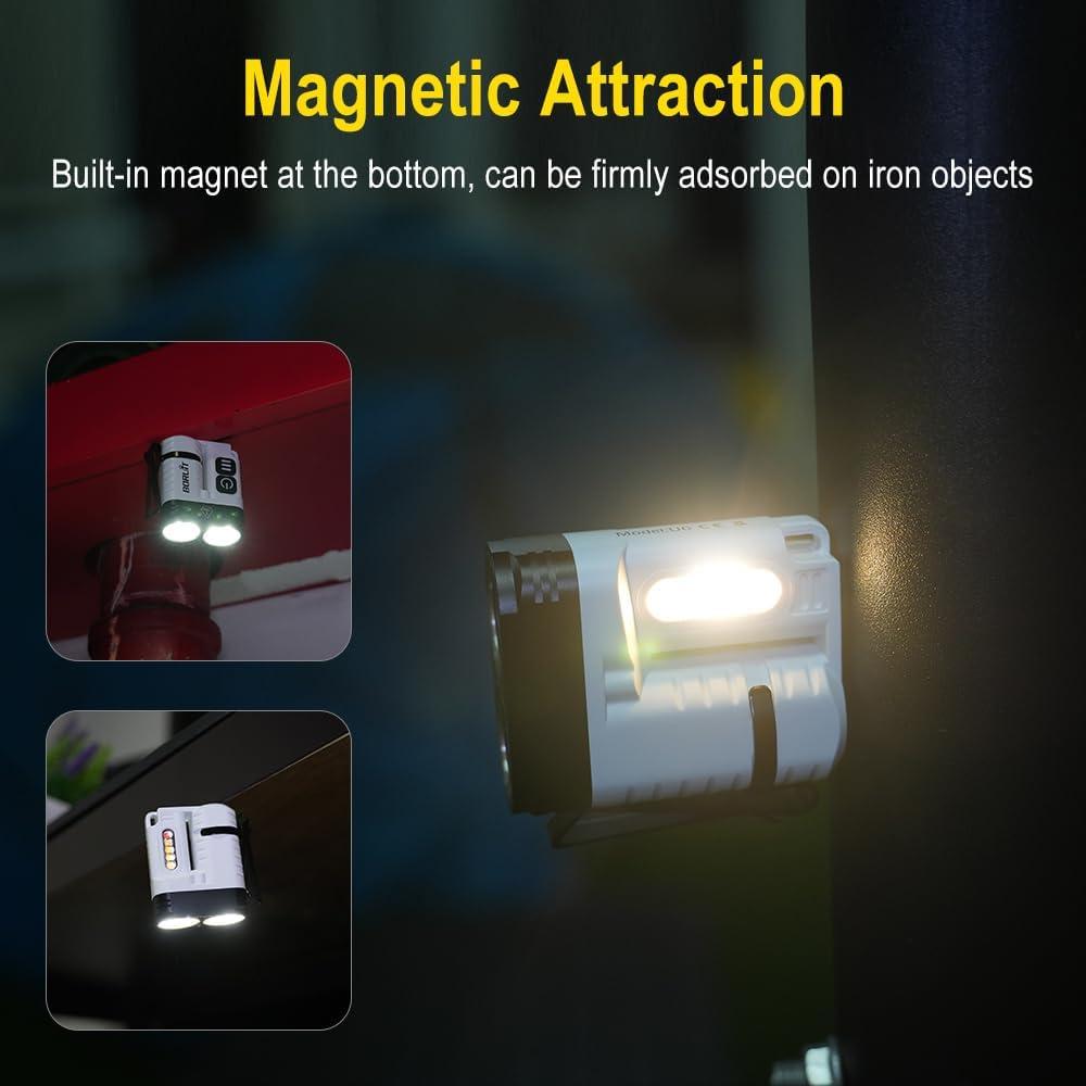 Linterna Potente BORUIT U6 Recargable USB C IP68 1100mAh