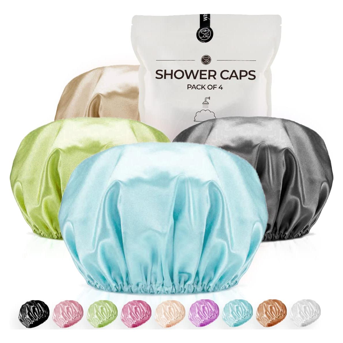 Gorro de Ducha Reutilizable WhaleLife Jumbo Doble Capa 4 Colores