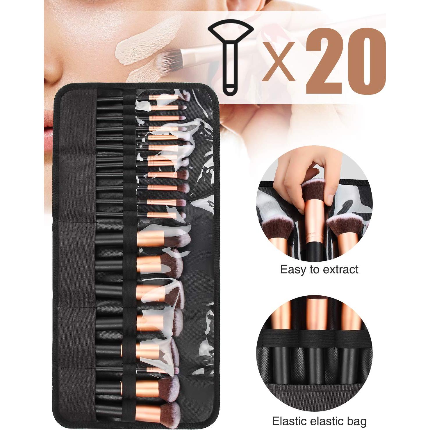 Organizador de Brochas de Maquillaje OCHEAL - Estuche de Viaje Compacto