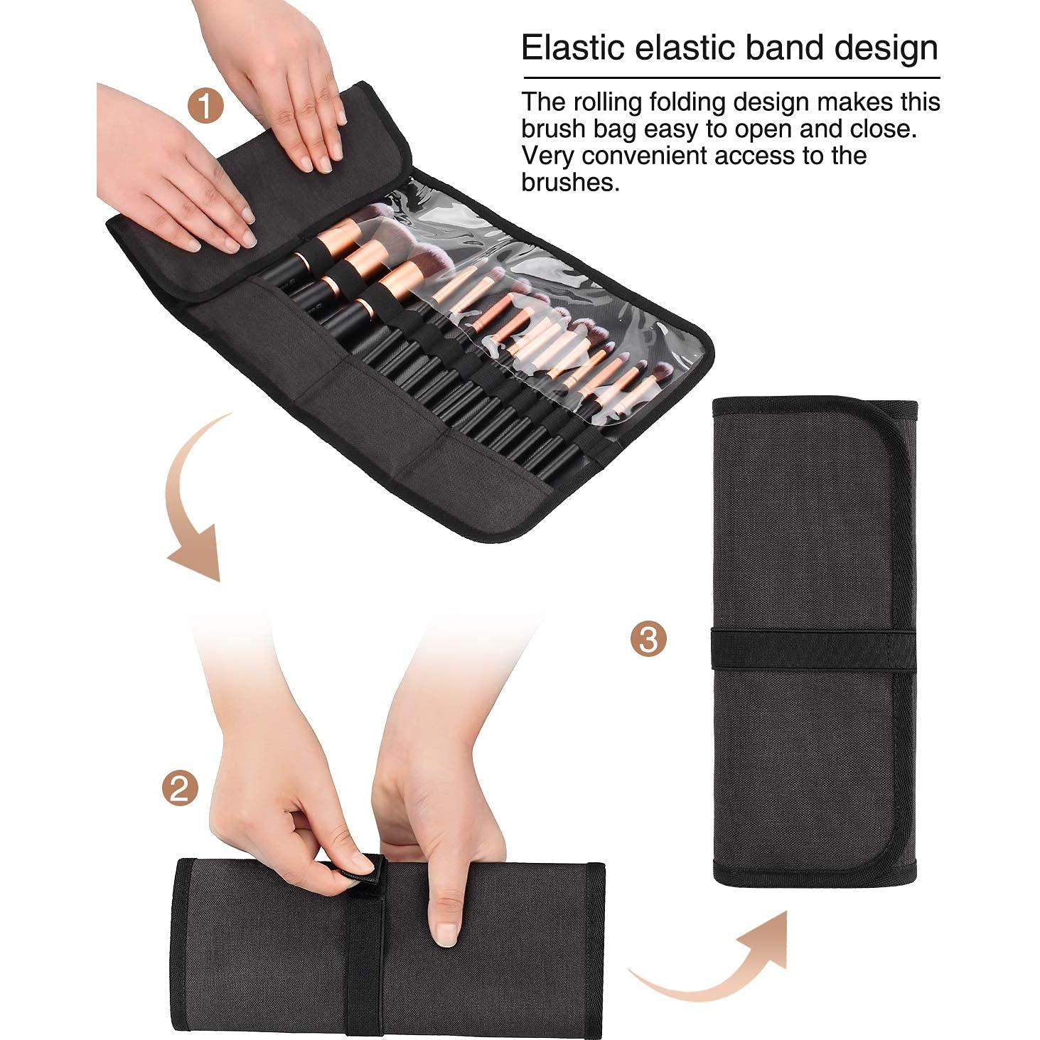 Organizador de Brochas de Maquillaje OCHEAL - Estuche de Viaje Compacto