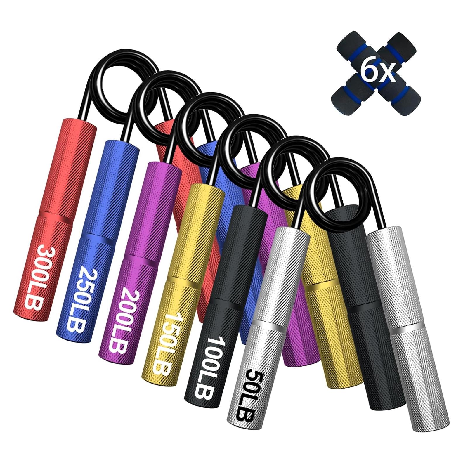 Juego de 6 Entrenadores de Fuerza de Agarre Mvovuil 22-136 kg