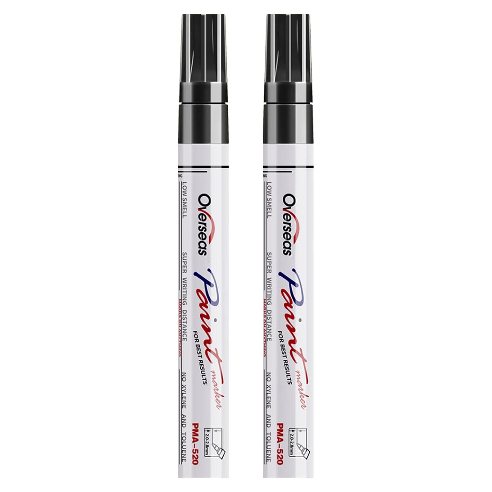 Marcadores Permanentes de Pintura Oil-Based Overseas - 2 Unidades