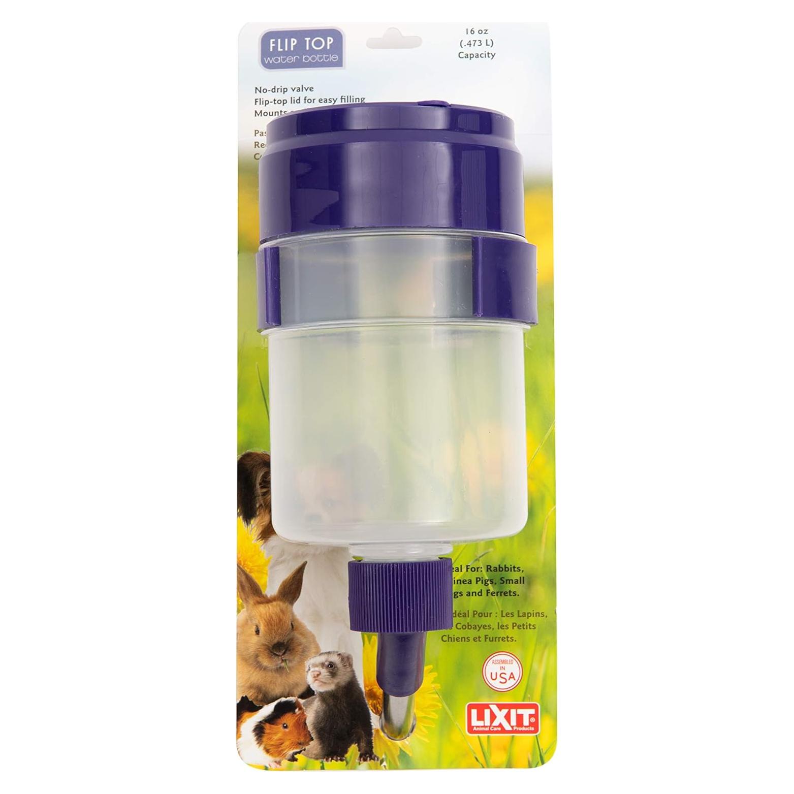 Botella de Agua Lixit 473ml con Válvula de Palanca para Mascotas