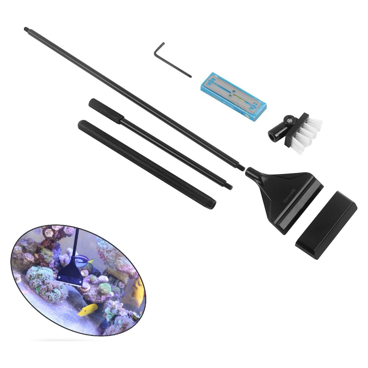 Limpiador de Acuario QANVEE 66 cm con 10 Cuchillas Inoxidable