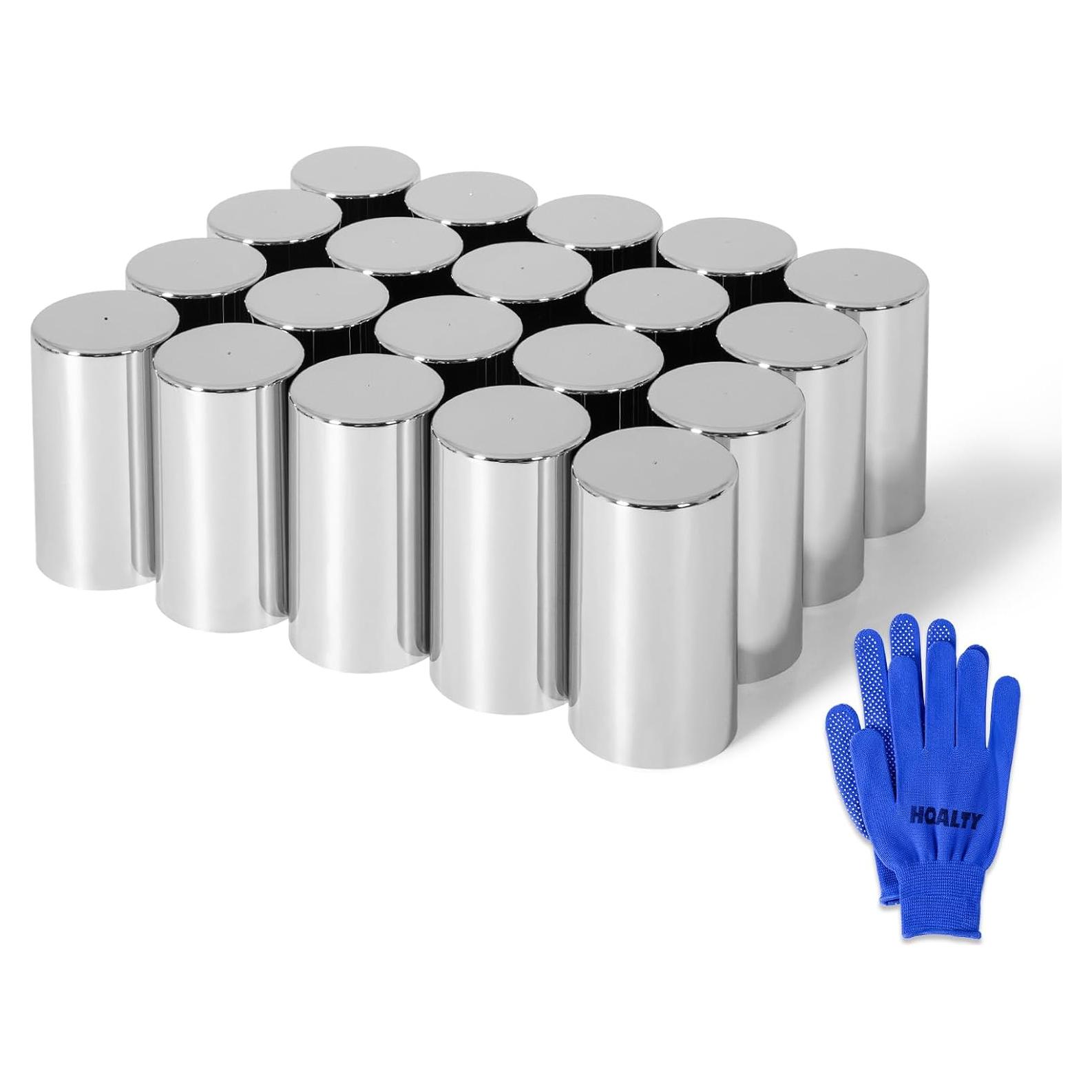 20 Piezas Cubiertas de Tuercas de Llantas HQALTY 32mm/33mm