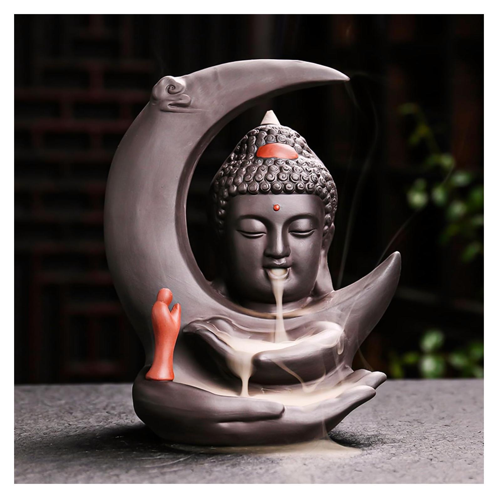 Quemador de Incienso Retroceso HaisWonsa Cerámica Negra 350g