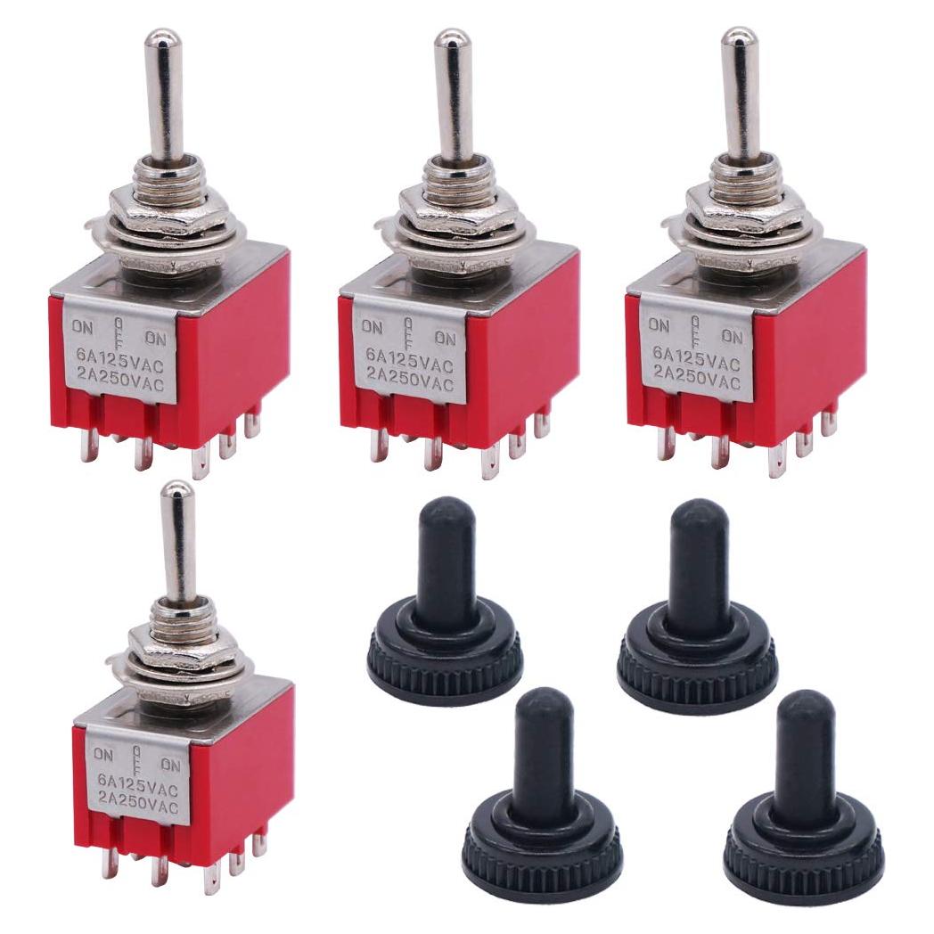 Interruptor Basculante Mini Twidec 3PDT 9 Pines ON/OFF/ON