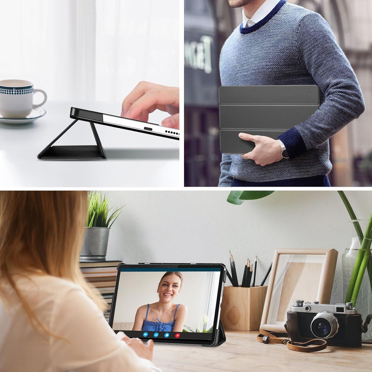 Funda ProCase para Lenovo Tab 10.1 2025 - Negro Delgado