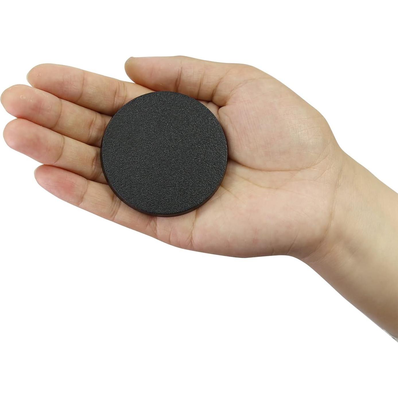 Bases Redondas de Plástico ABS Evemodel 60mm 30pcs para Juegos