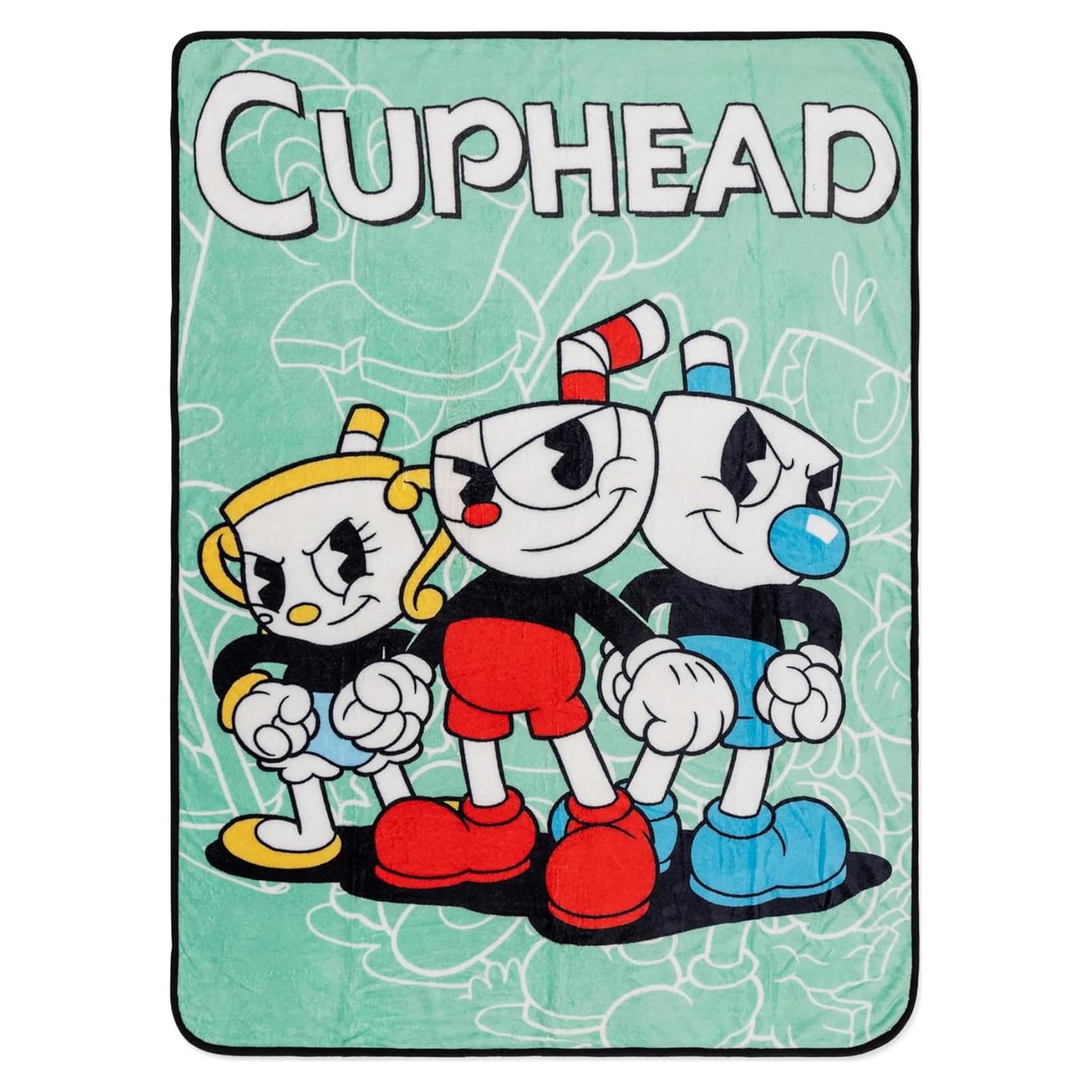 Manta de Forro Cuphead 152x114 cm Poliester Suave
