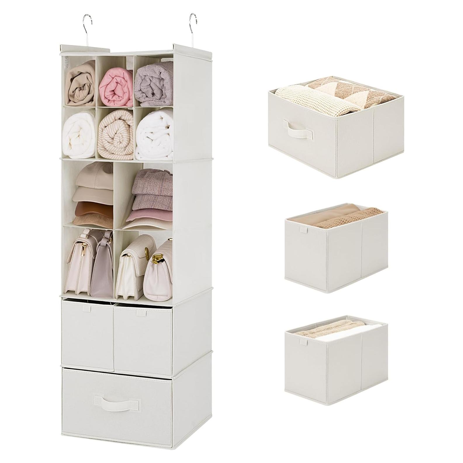 Organizador de Closet Colgante GRANNY SAYS Beige 6 Niveles