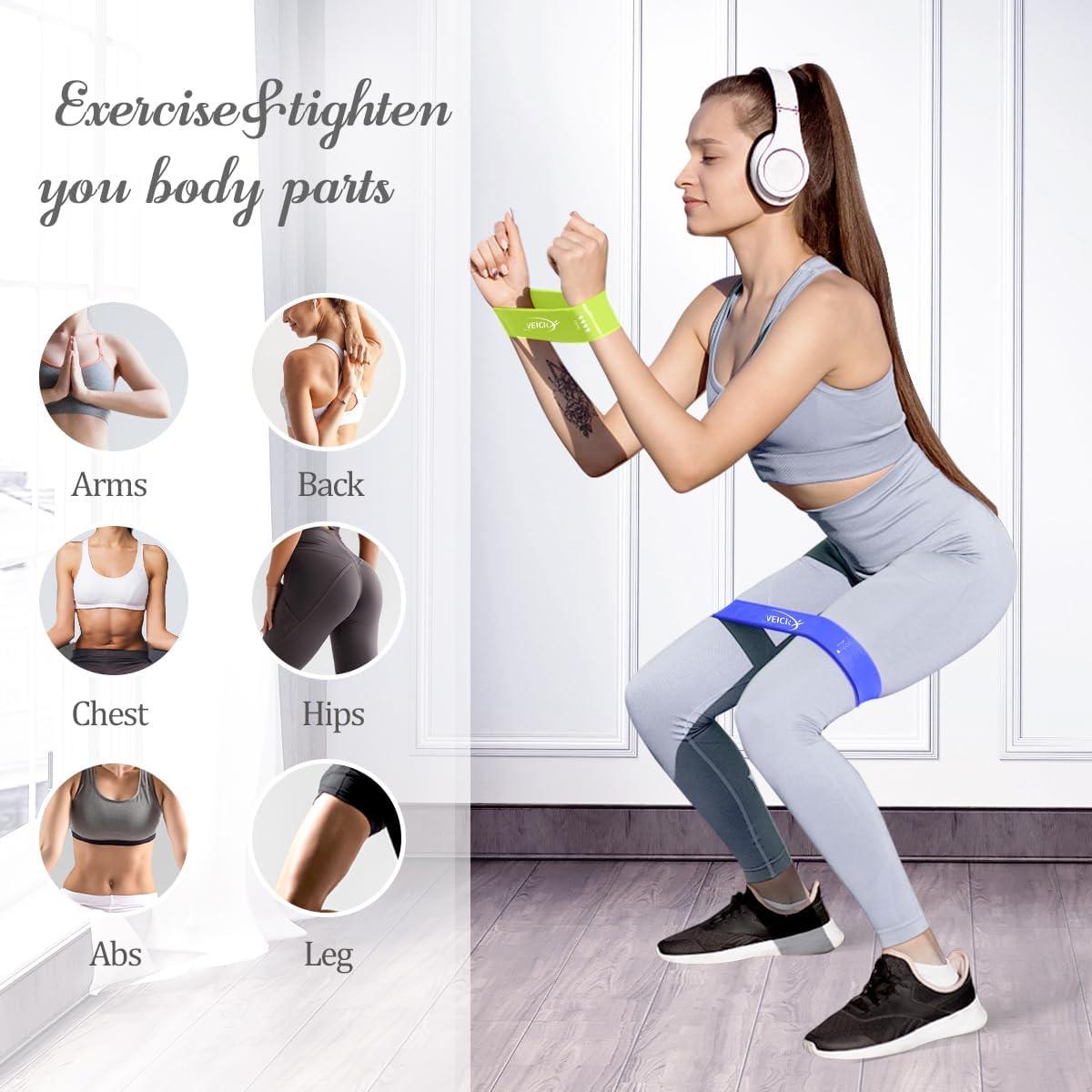 Bandas de Ejercicio de Resistencia VEICK - 5 Niveles, Unisex