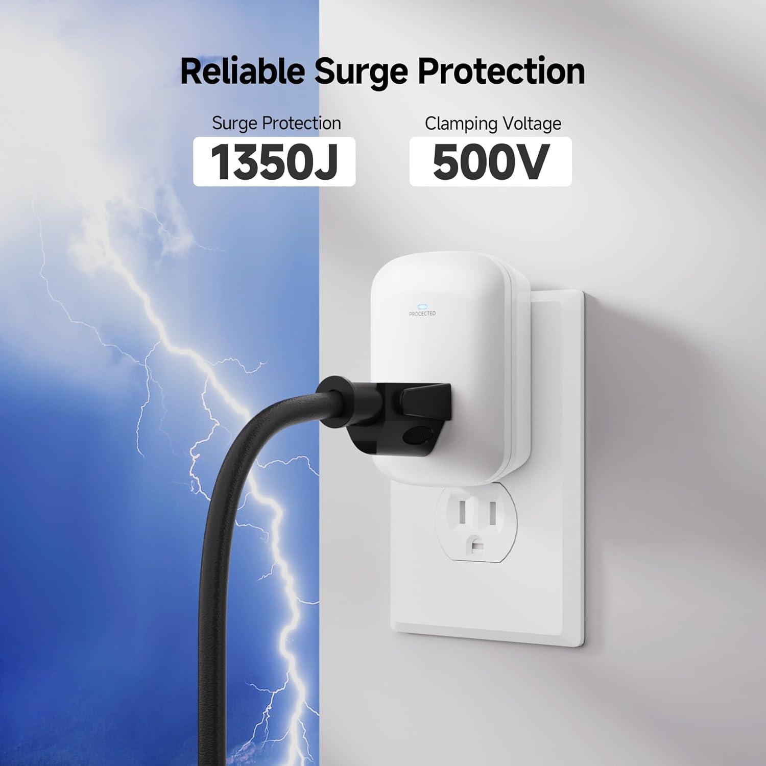 Protector de Sobretensión Cable Matters 1350J 1 Salida 500V