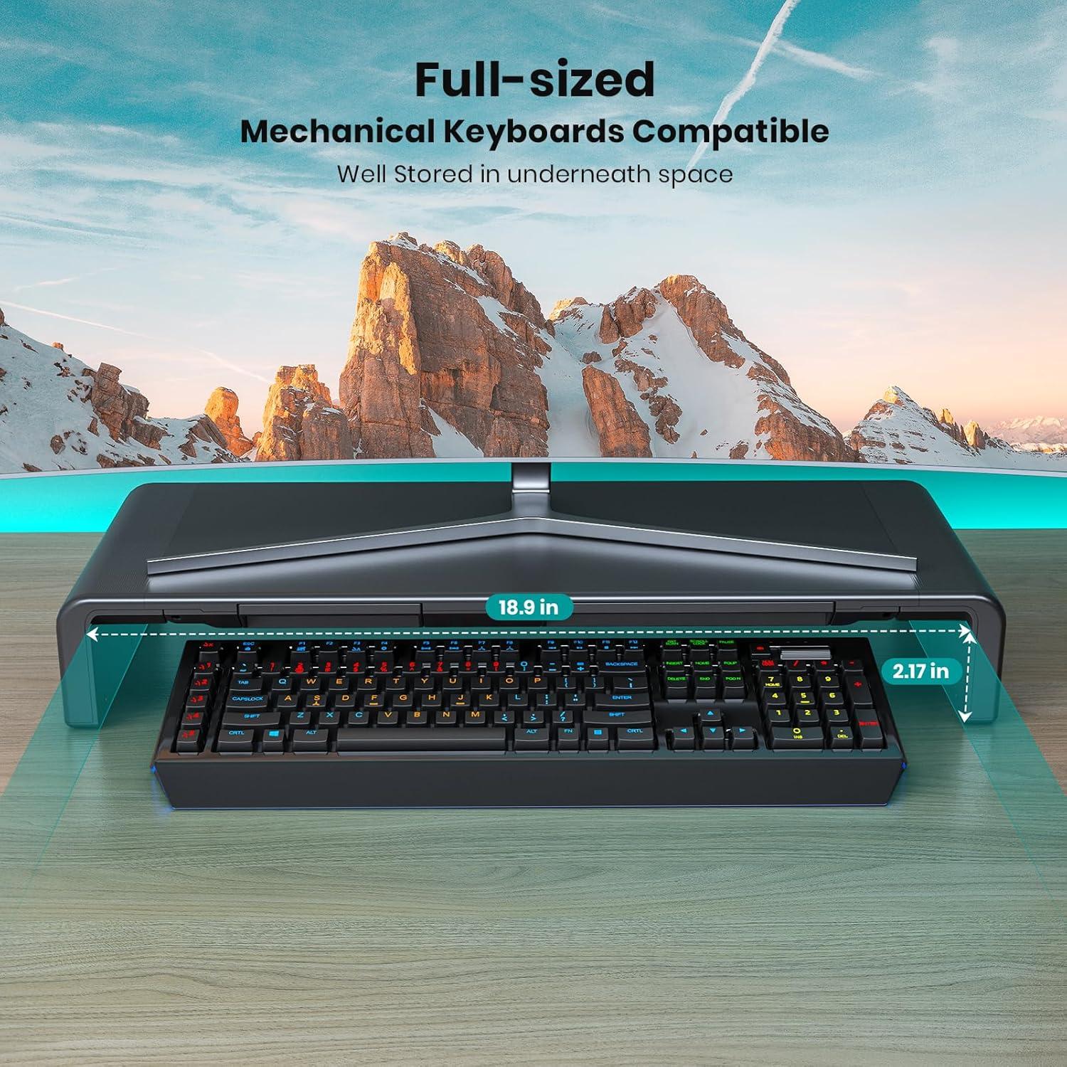 Soporte para Monitor Ergonómico Klearlook Ajustable Negro