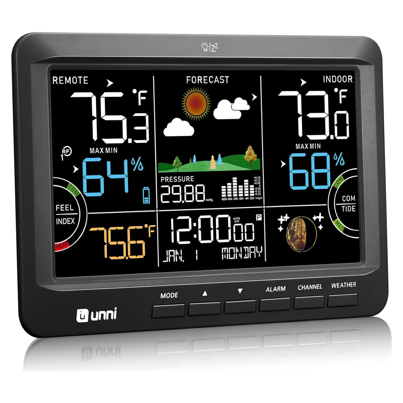 Estación Meteorológica Inalámbrica U UNNI Termómetro Interior Exterior