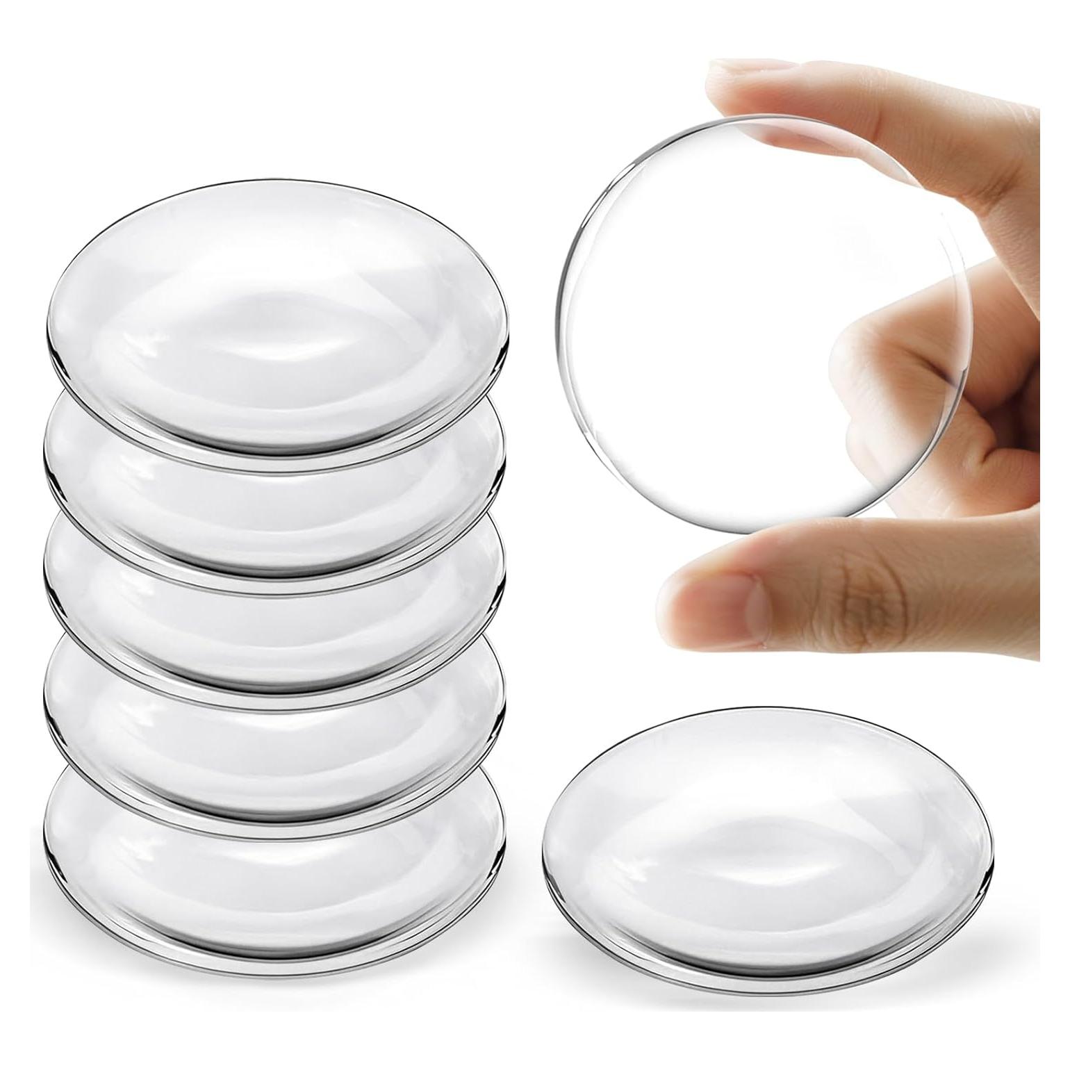Topes de puerta autoadhesivos JZWBLILY 5cm (6 Pack) transparentes