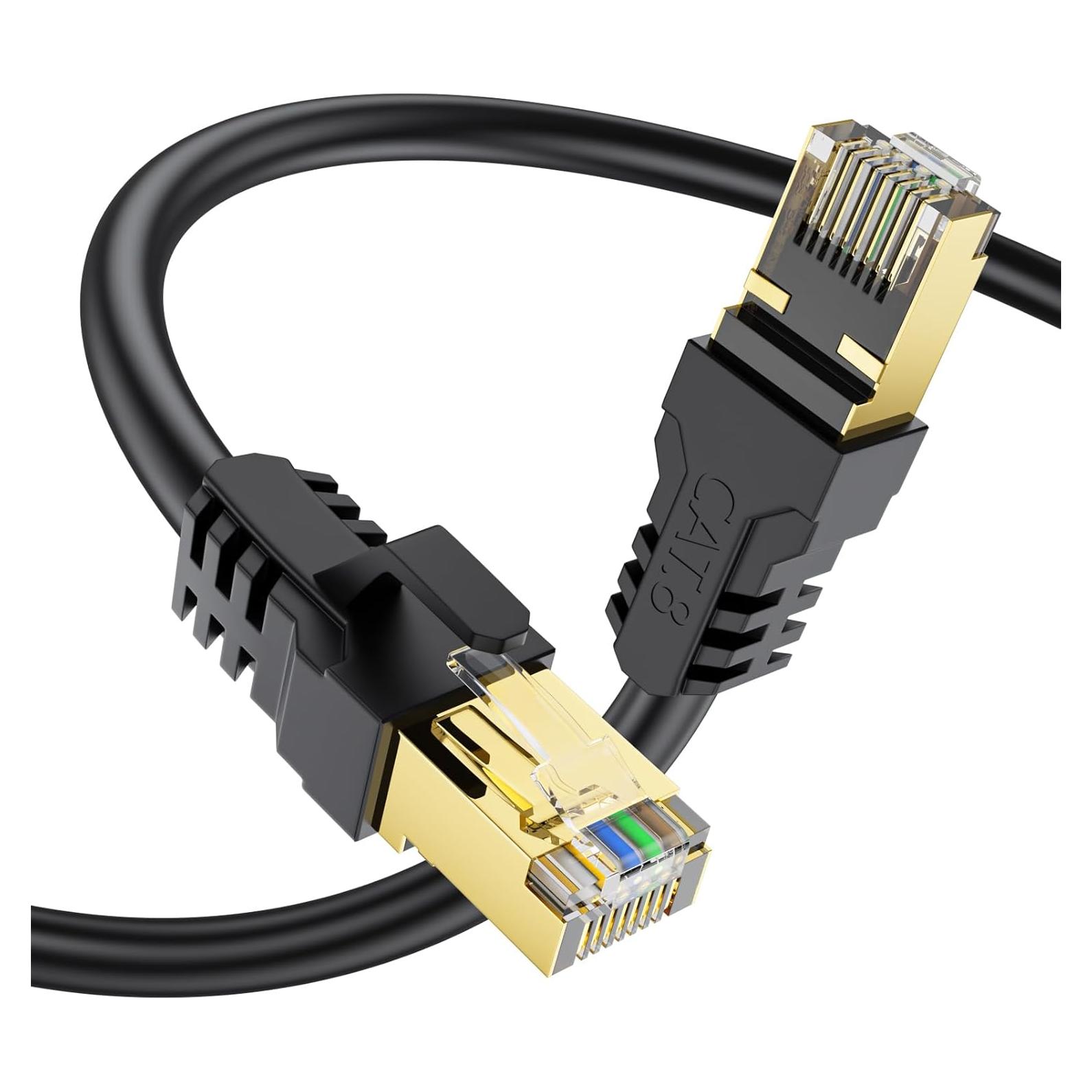 Cable Ethernet Cat 8 YSONG 2.44m 40Gbps 2000MHz RJ45 Resistente