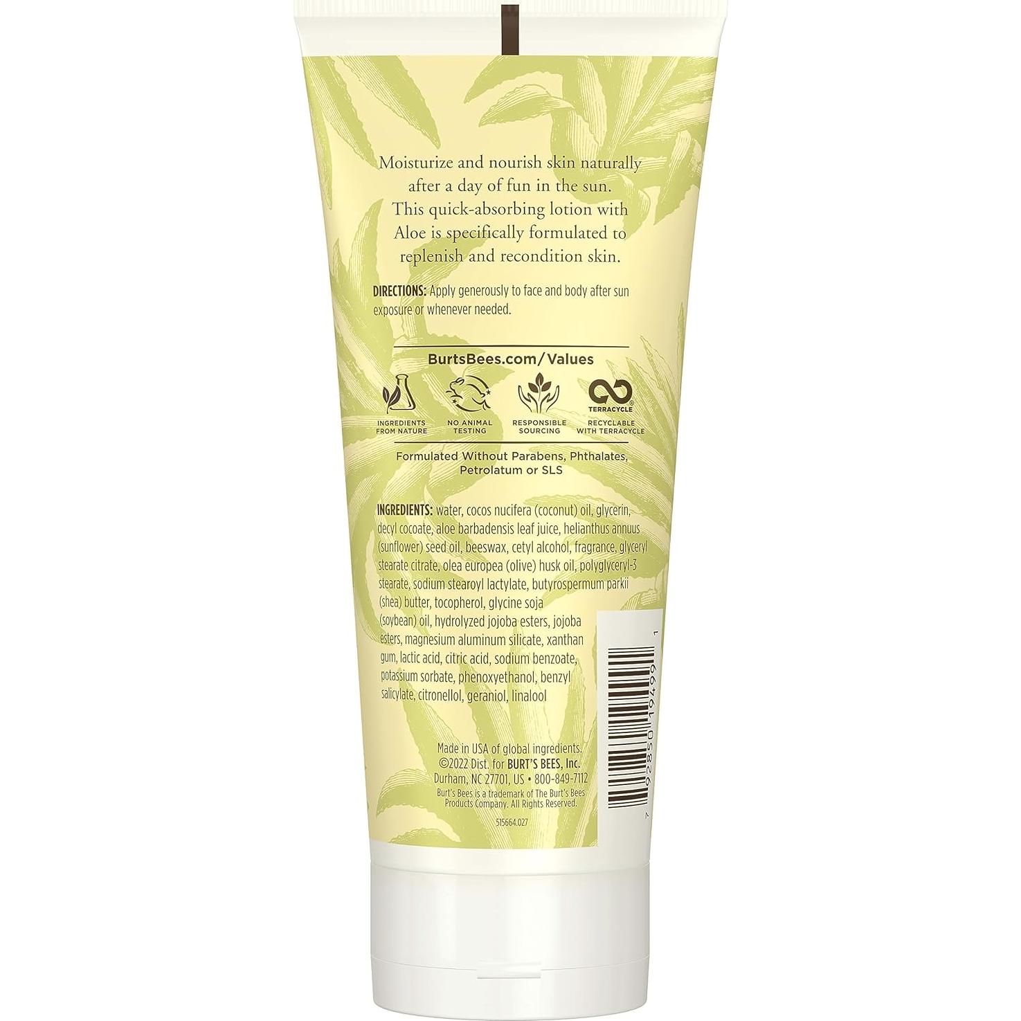 Loción After Sun Burt's Bees 170 g Aloe Vera y Aceite de Coco