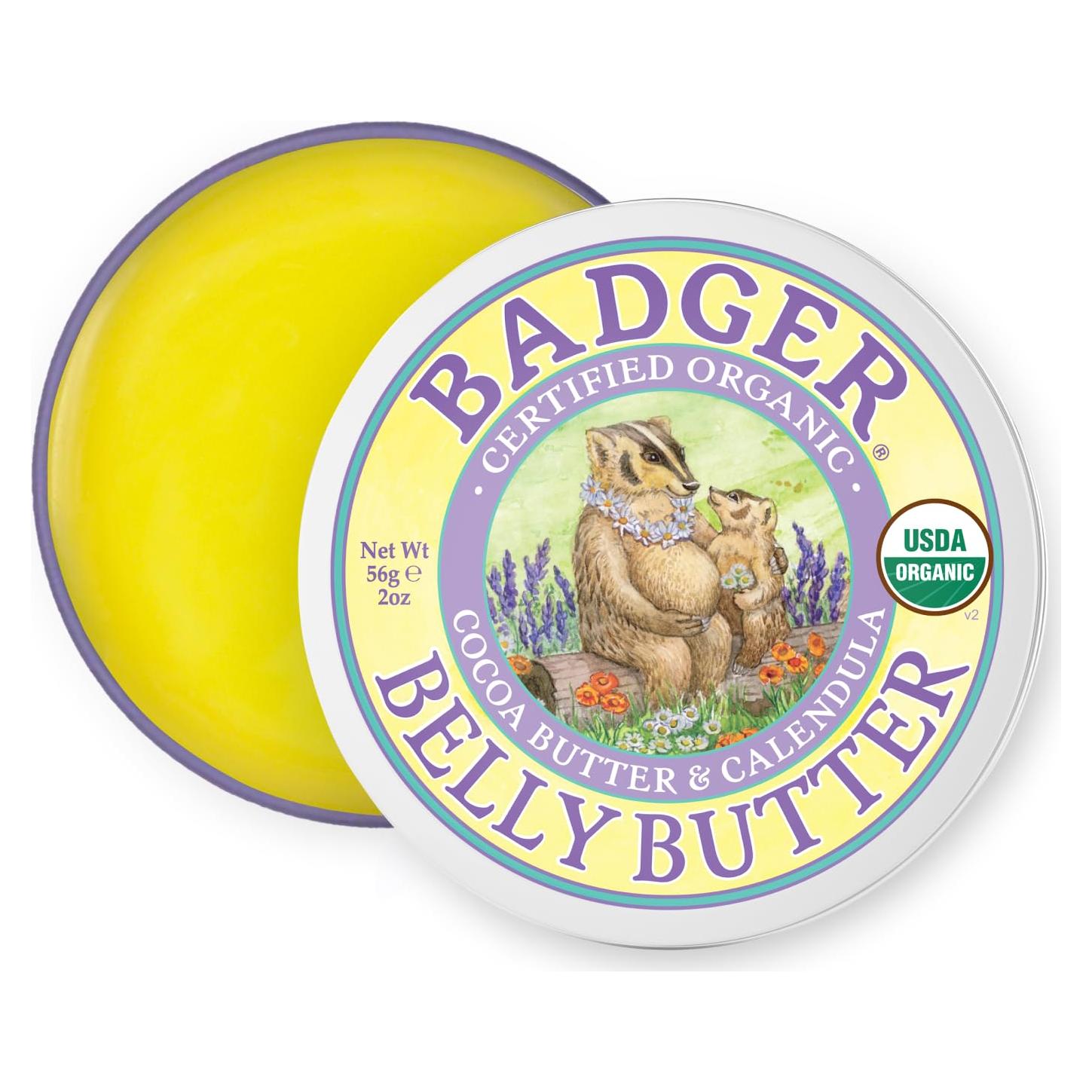 Mantequilla de Vientre Badger 56.7g - Crema Orgánica para Estrías