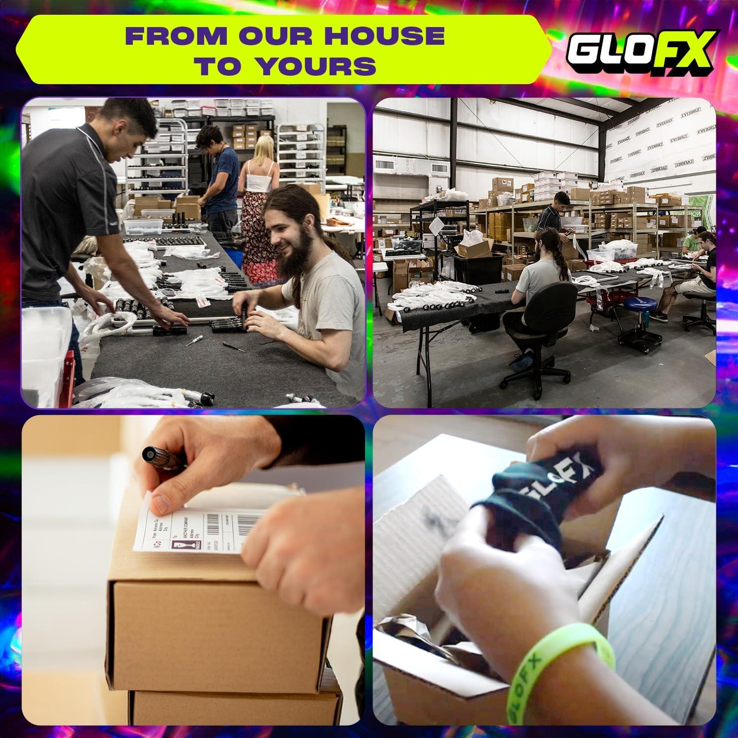 Gafas de Difracción GloFX Marco Negro Espejo Halo