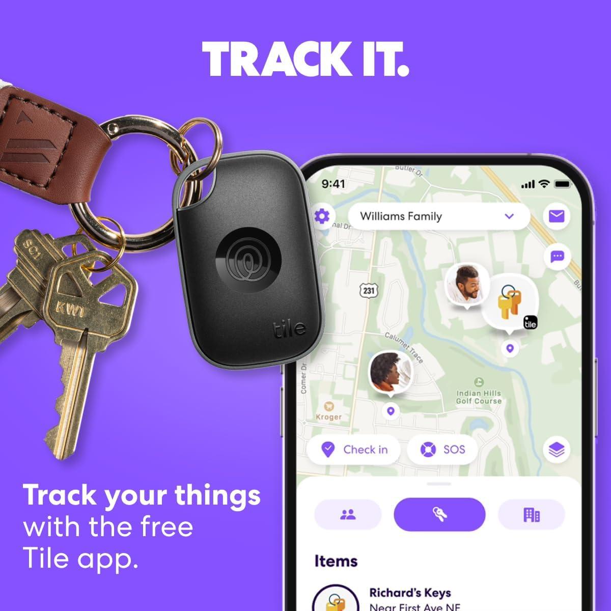 Tile Pro - Rastreador Bluetooth 2 Unidades Negro/Blanco