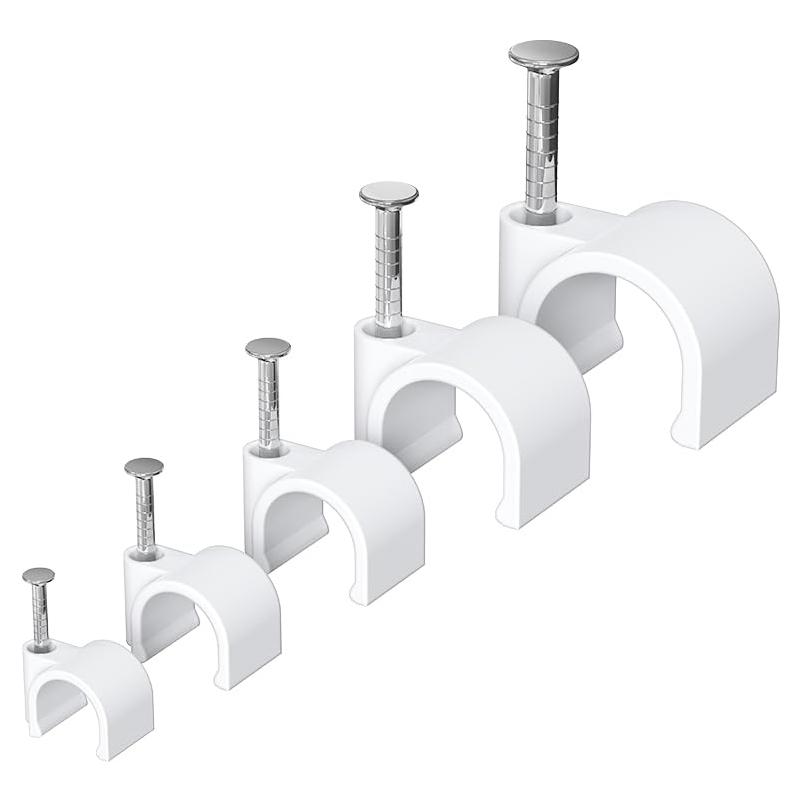 Clips de Cable Ancho Jadaol 250 Piezas 4-10mm para Organización