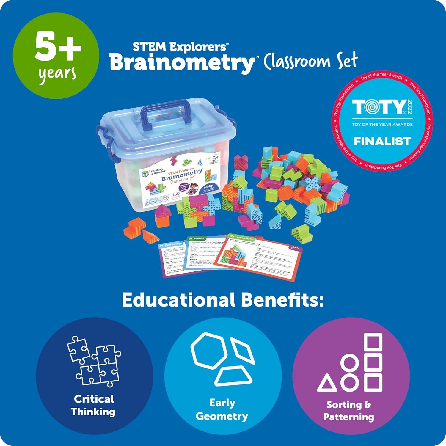 Conjunto de Aula Brainometry Learning Resources - 140 Piezas