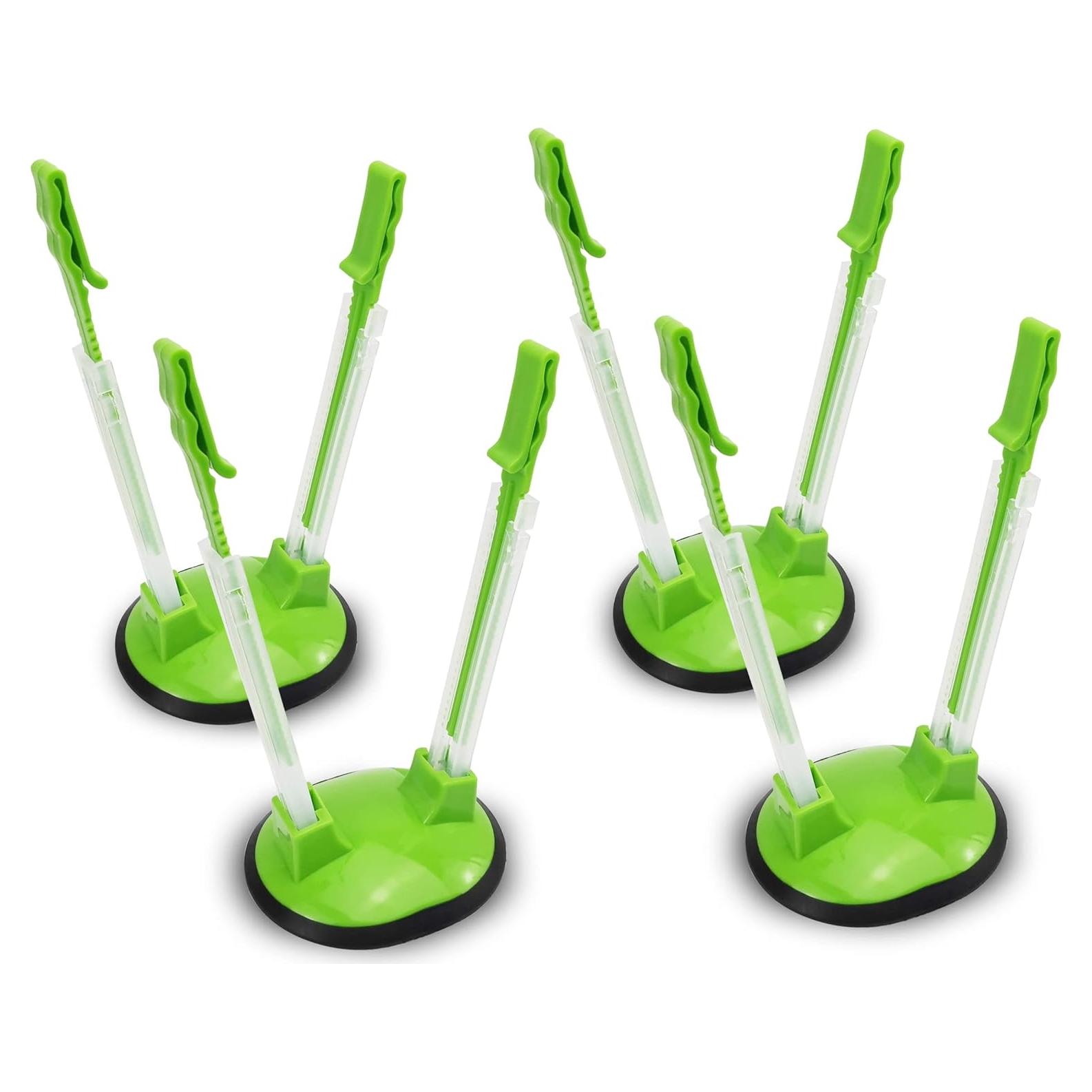 Soporte para bolsas de plástico Ruibo, paquete de 4, ajustable