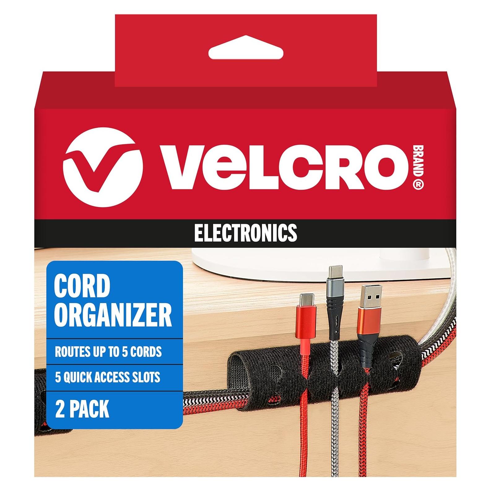 Organizador de Cables VELCRO Mediano 2Pk - Doble Función