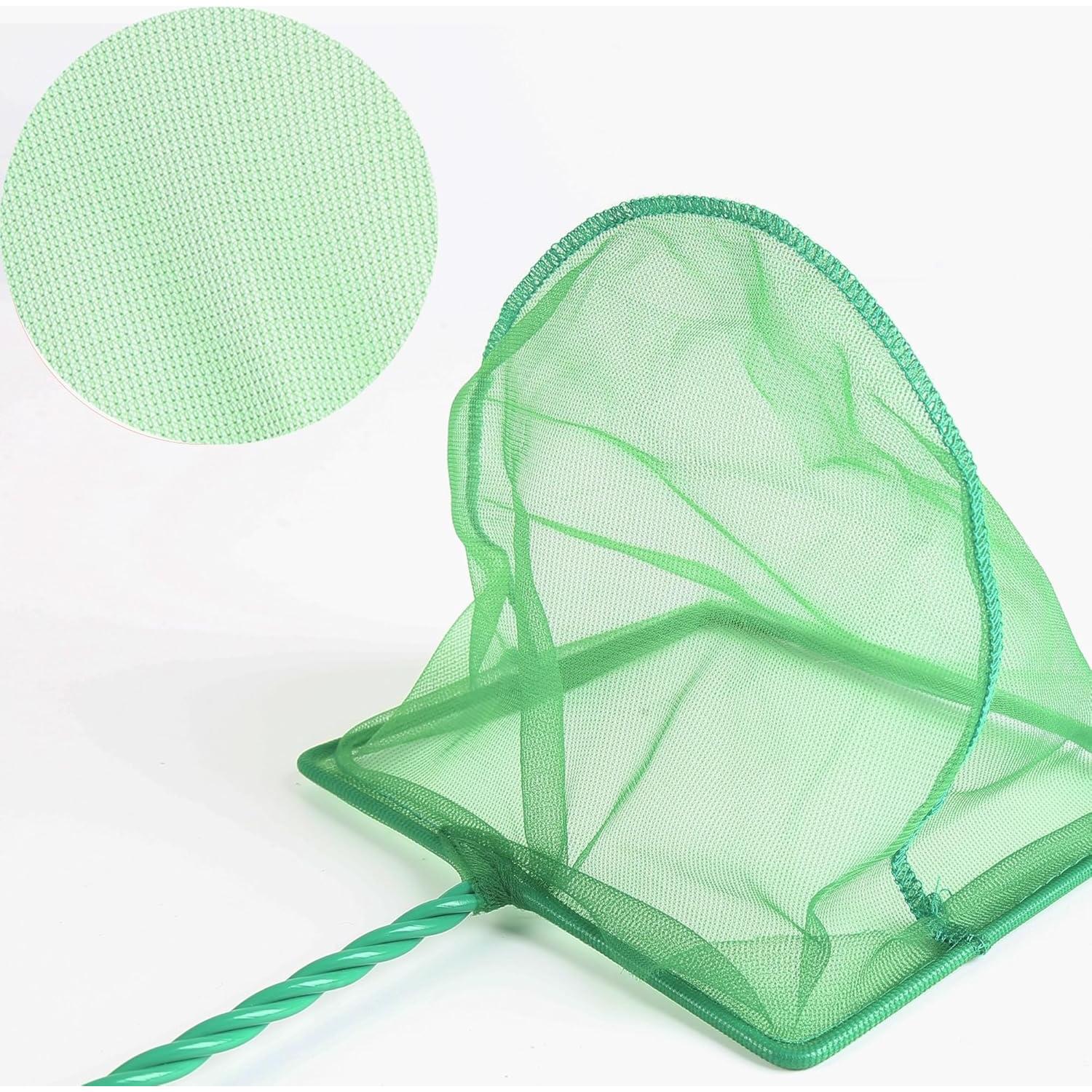 Paquete de 4 Redes para Acuarios DAGUANZHI Nylon Verde