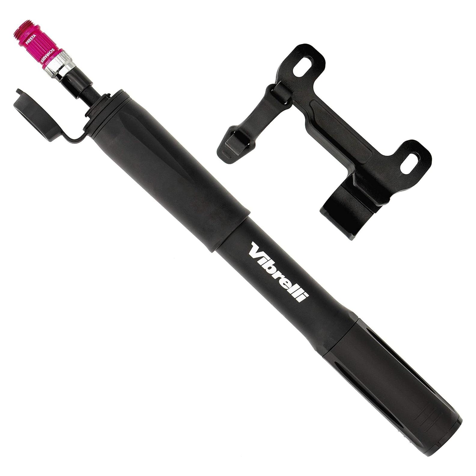 Bomba de Bicicleta Mini Vibrelli - Presta y Schrader - 120 PSI