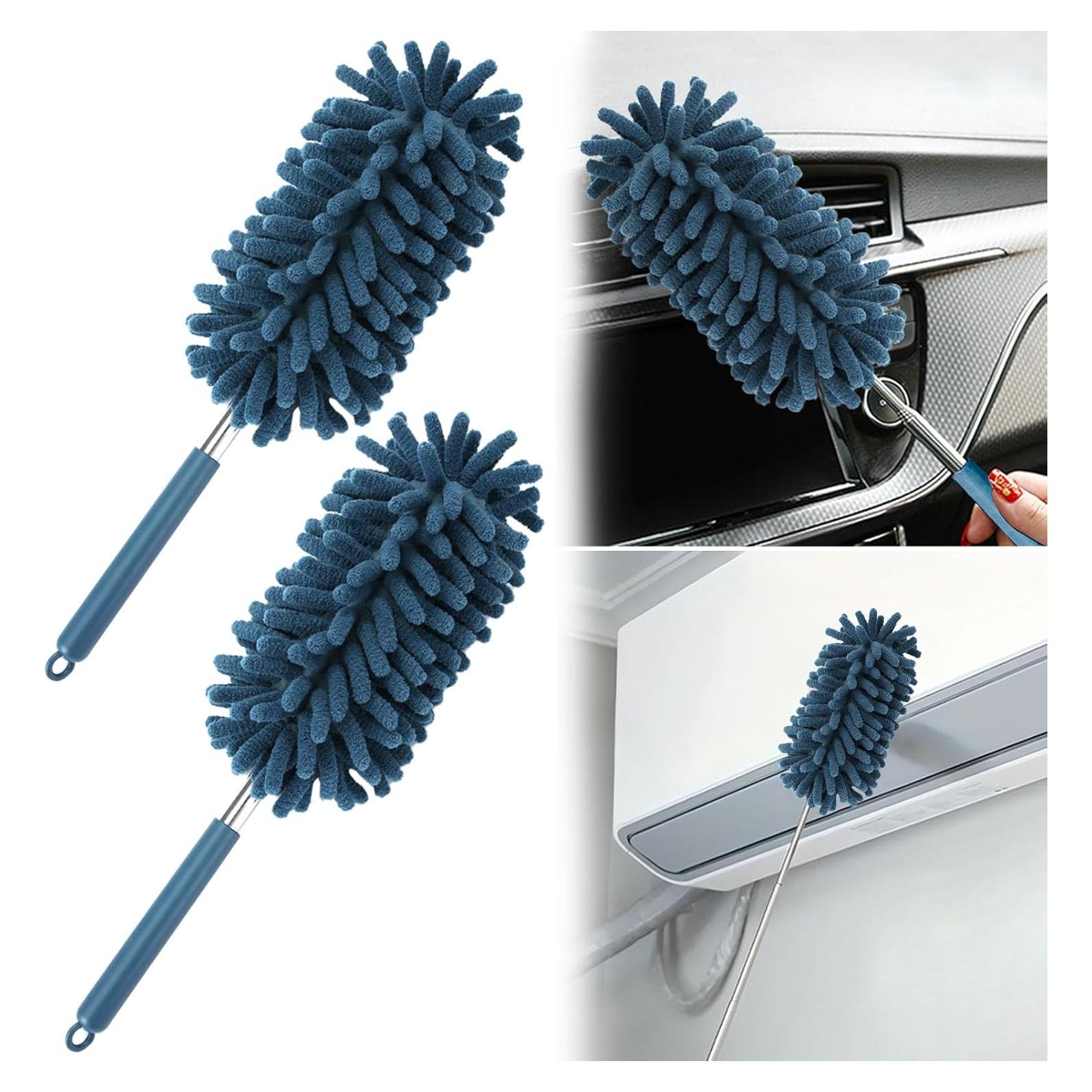 Duster de Interior para Coche CCREDONE 2 Pcs Polo Extensible