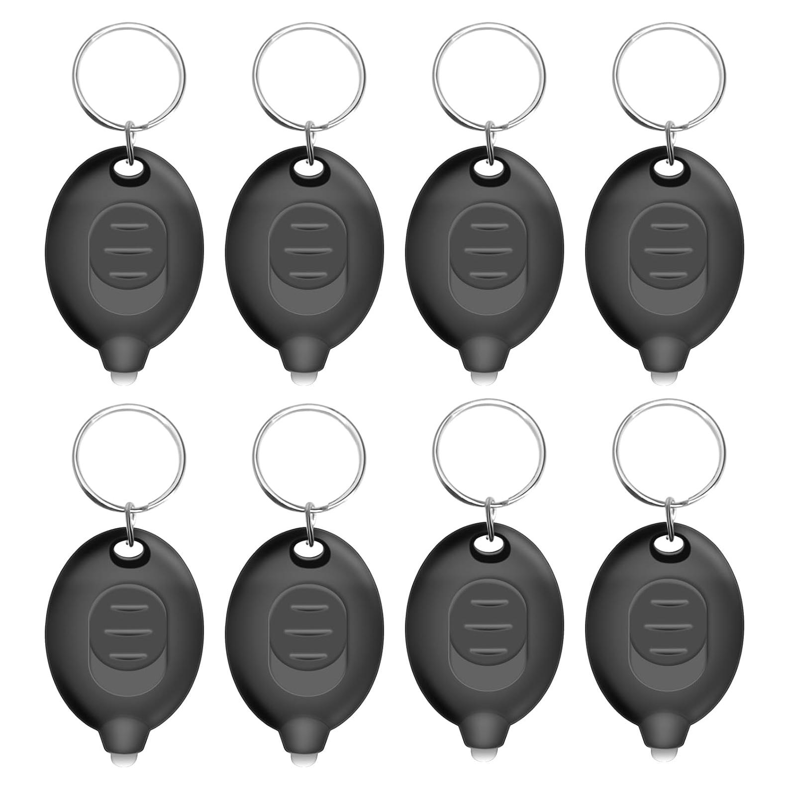 Mini Linterna LED de Llavero Daemson 8 Unidades Luz Blanca