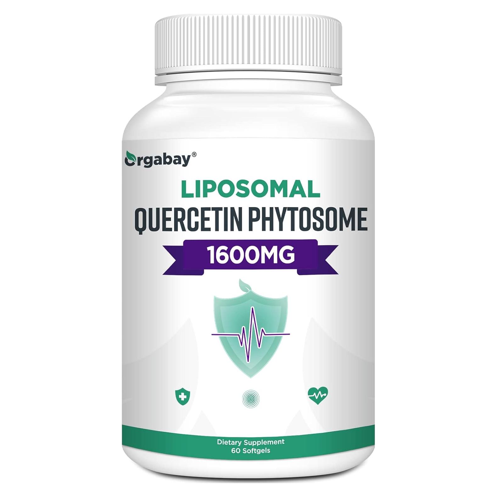 Suplemento Quercetina Liposomal Orgabay 1600 mg 60 Gelatinas