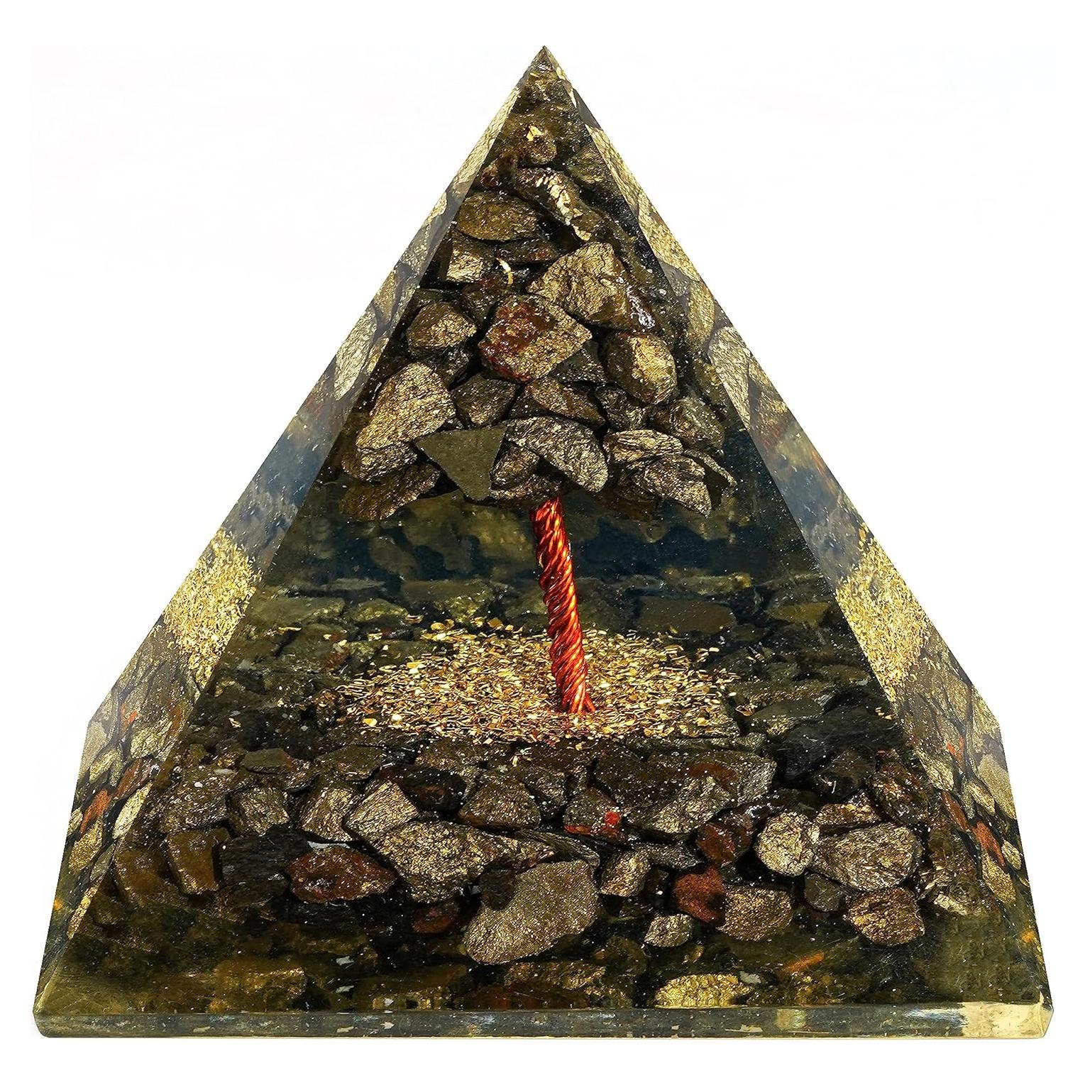 Pirámide de Cristal de Sanación Chakra Karmapledge 8.5cm