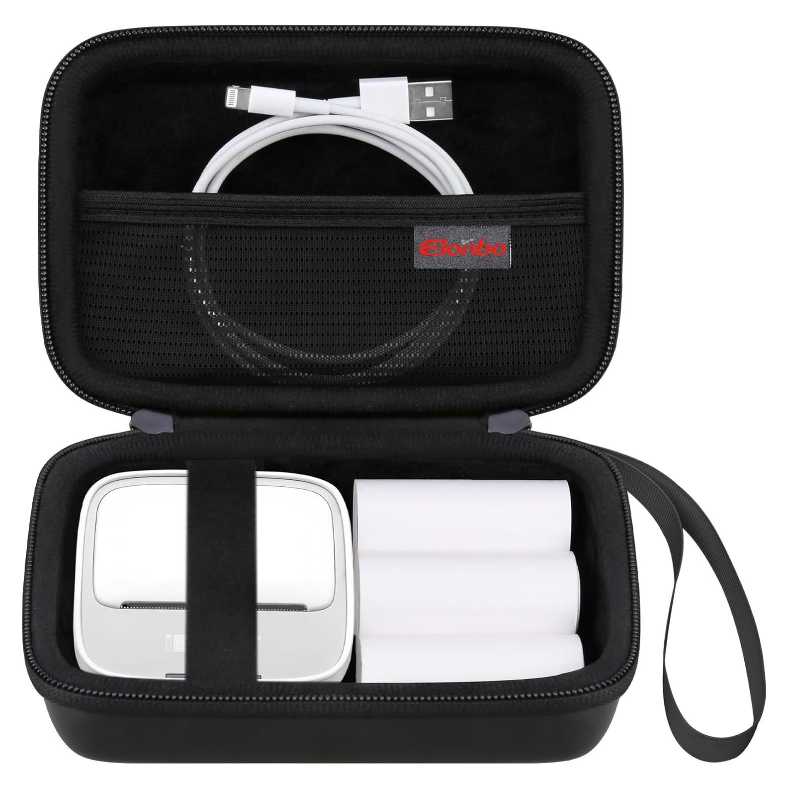 Funda de Transporte Elonbo para Impresora Mini iDPRT Negra