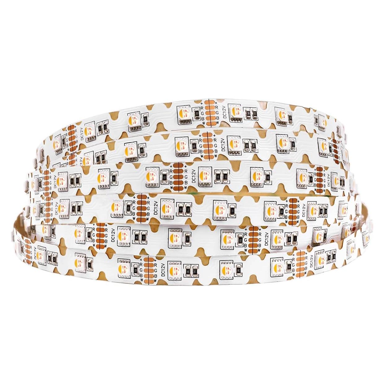 Tira de LED RGBW 12V 5m Doblable Tipo S 240 LEDs 3000K
