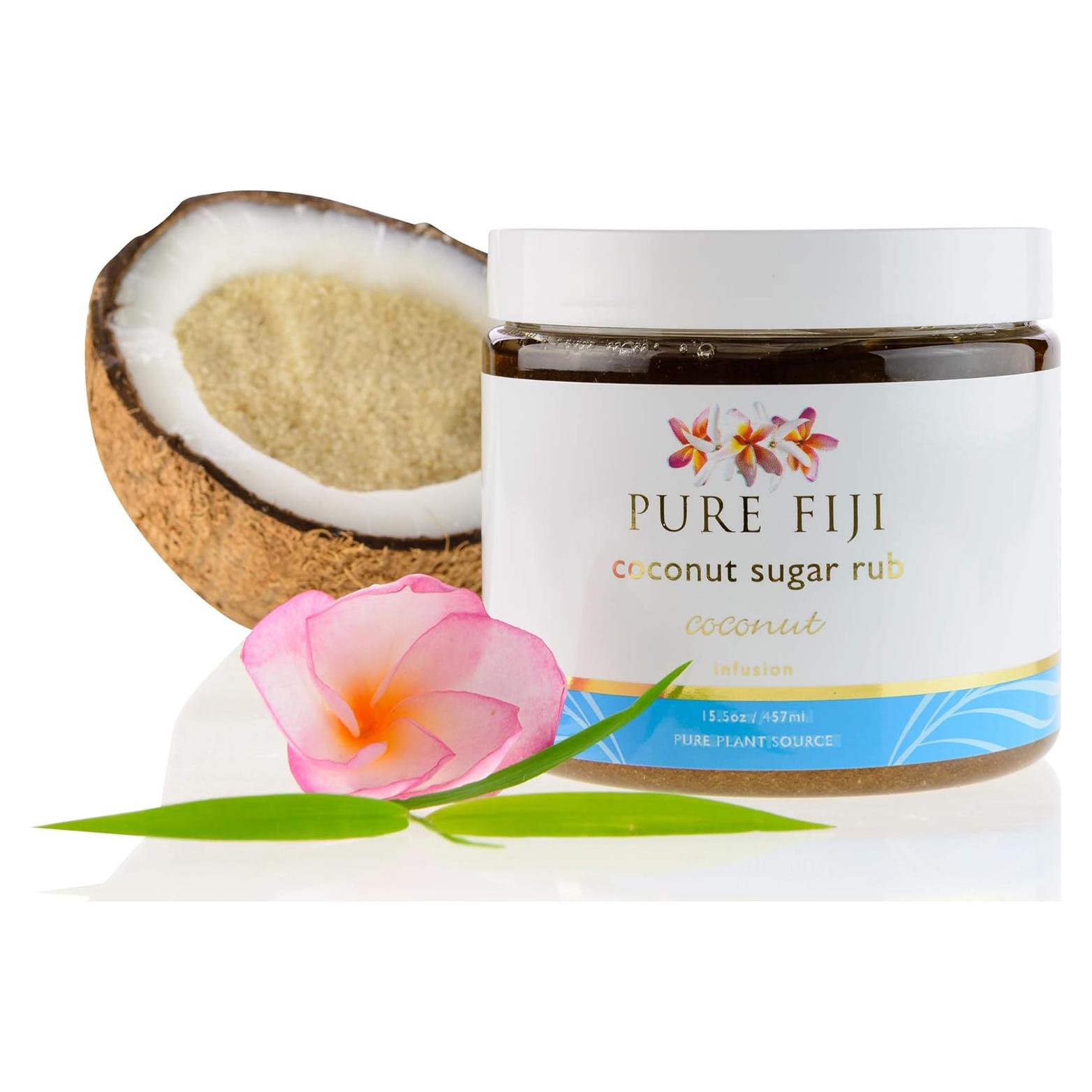 Exfoliante Corporal de Azúcar de Coco Pure Fiji 425 g - Hidratante Natural
