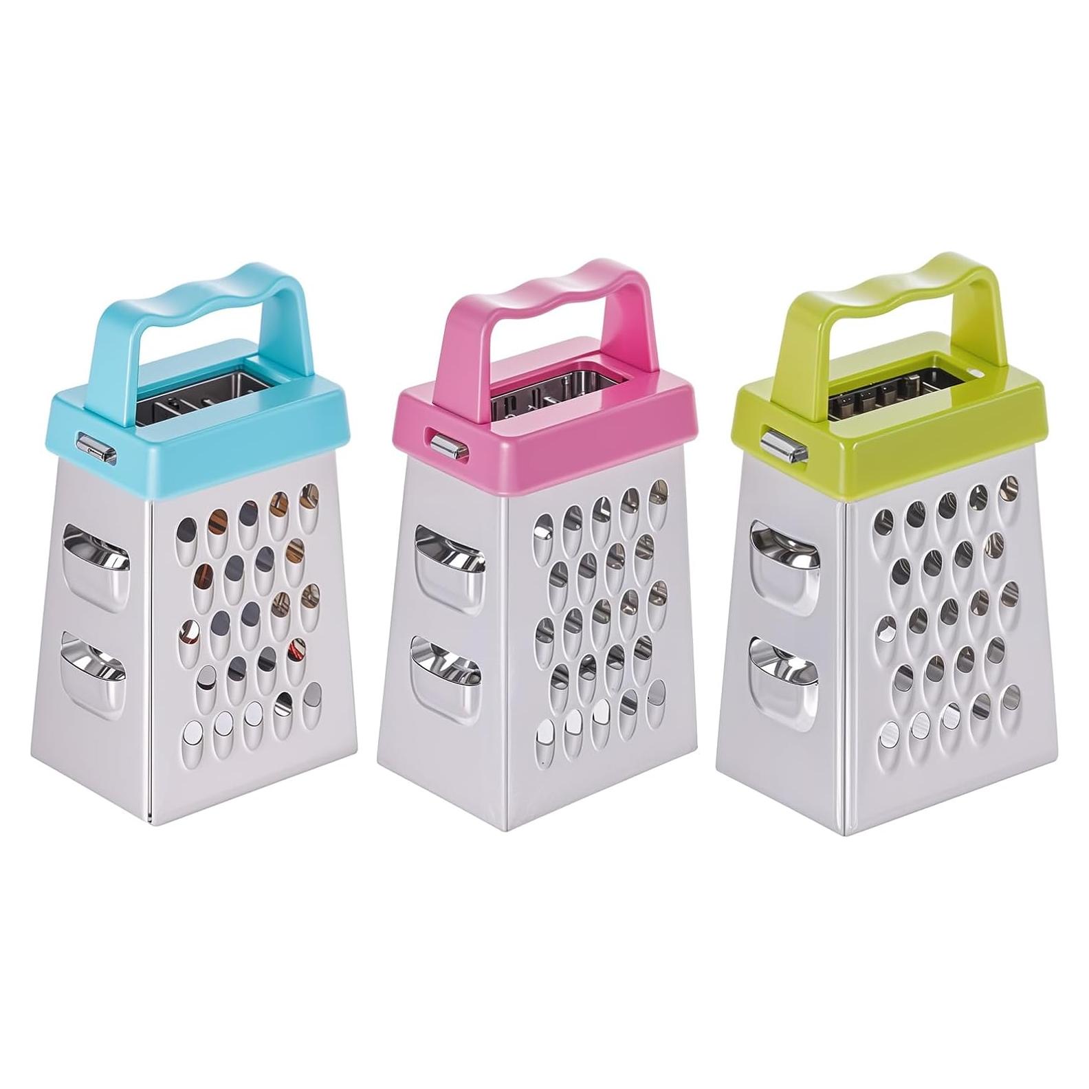 Mini Rallador de Queso ElevateTech 3 Piezas Acero Inoxidable
