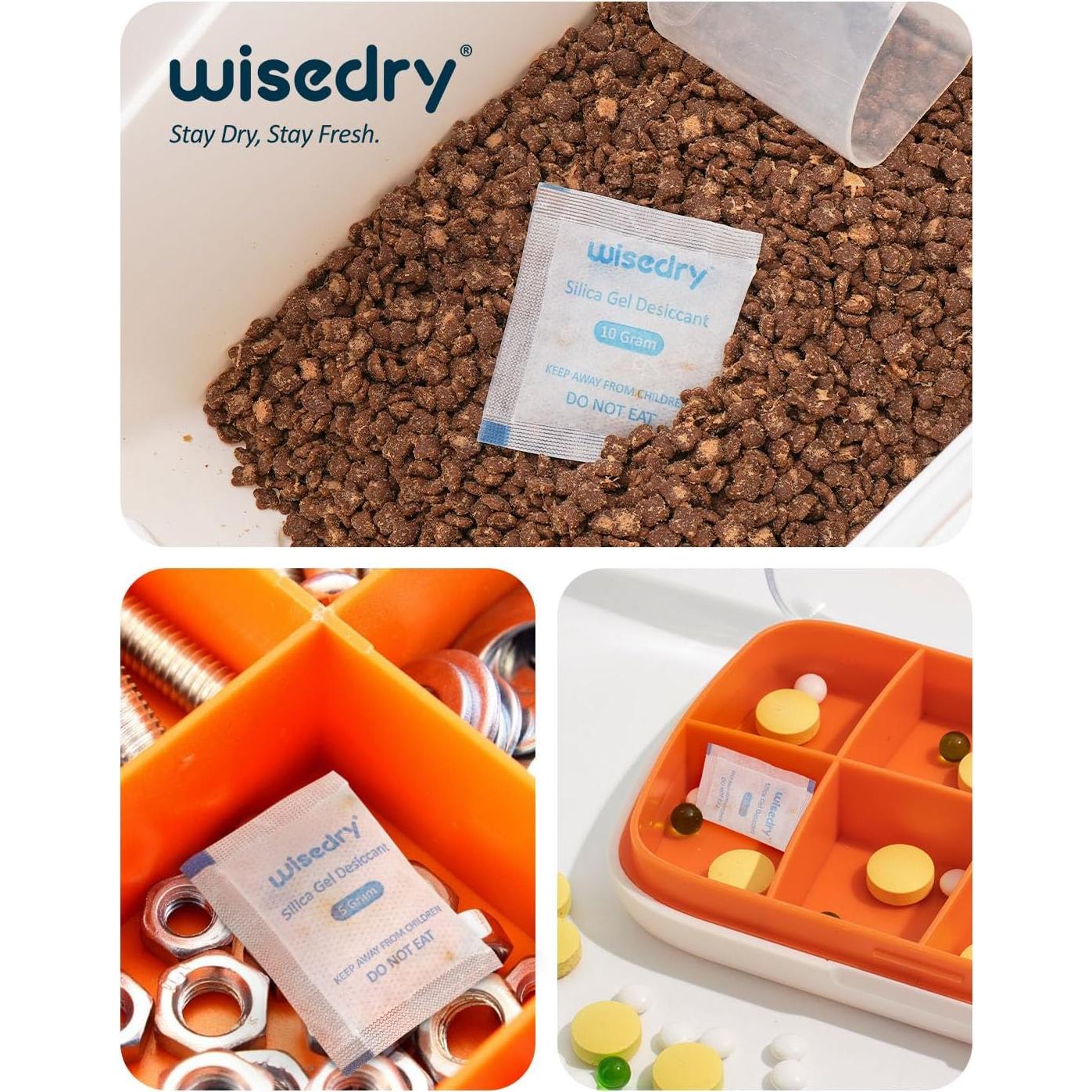 Paquetes de Gel de Sílice Alimenticio 5g x 60 Reutilizables